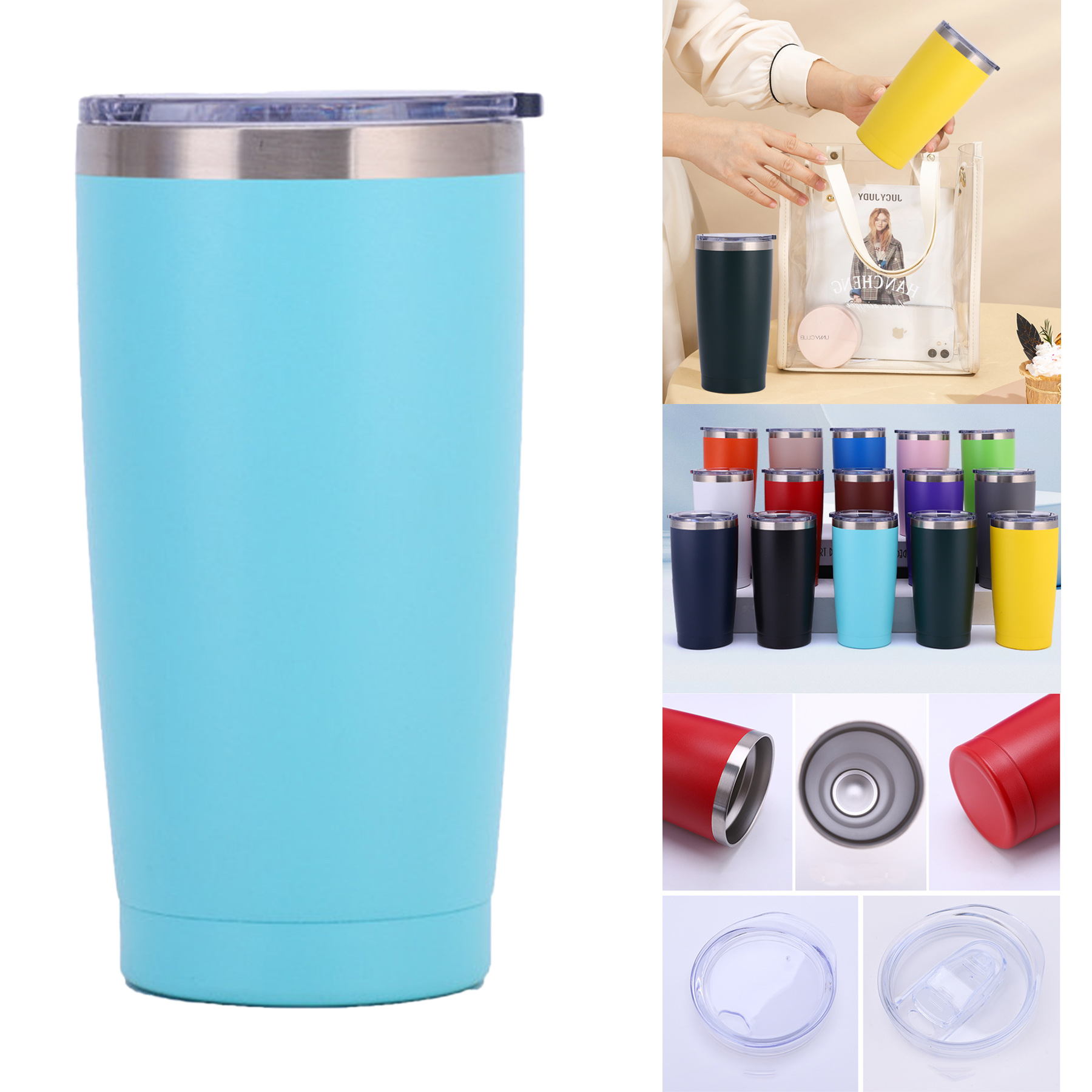 20 oz Stainless Steel Insulated Travel Mug 3