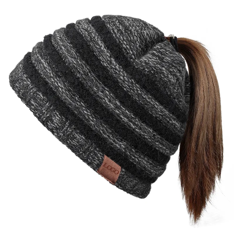 Women's Striped Empty Top Hat In Winter 4