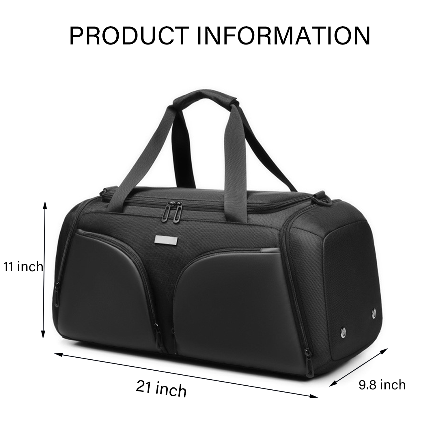 Sports duffel bag with Wet Pocket & Shoes for Women Men 3