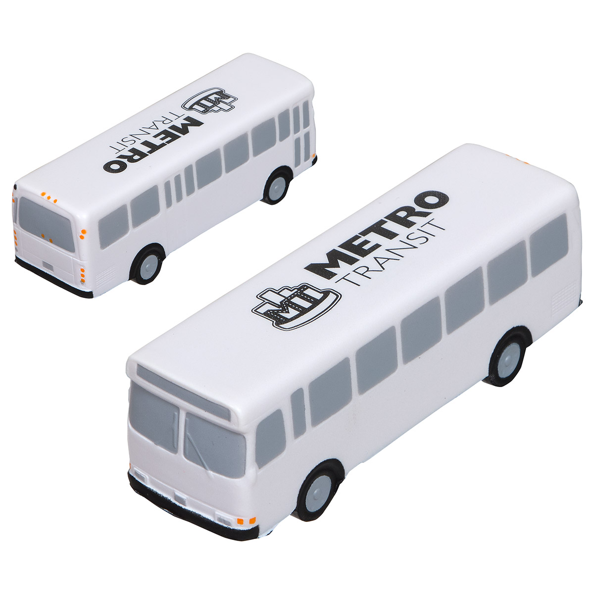 Metro Bus Stress Reliever, custom stress ball with logo imprint 2