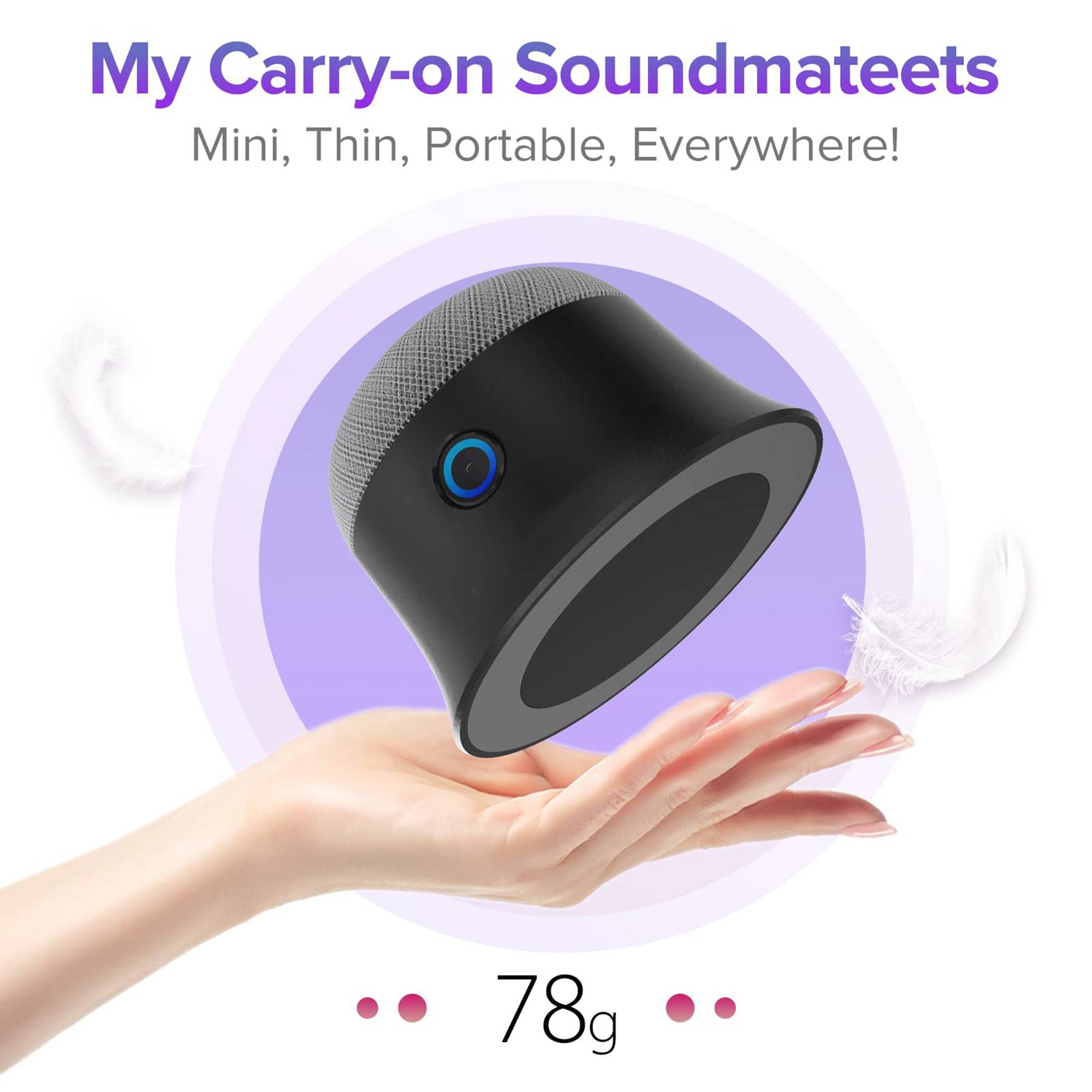 Portable Magnetic Mini Bluetooth Speaker 6