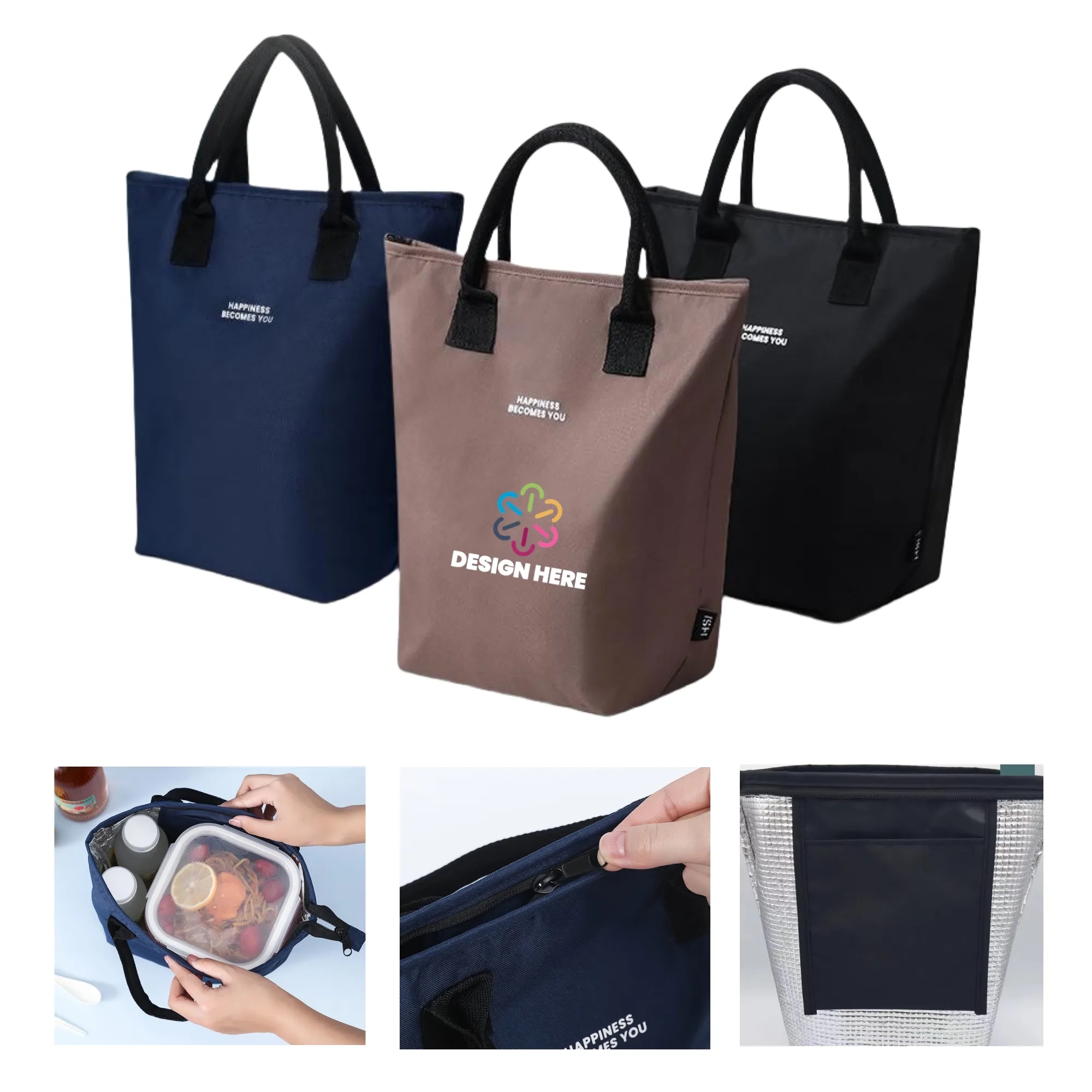 Oxford Waterproof Thermal Tote Bag Large Capacity 2