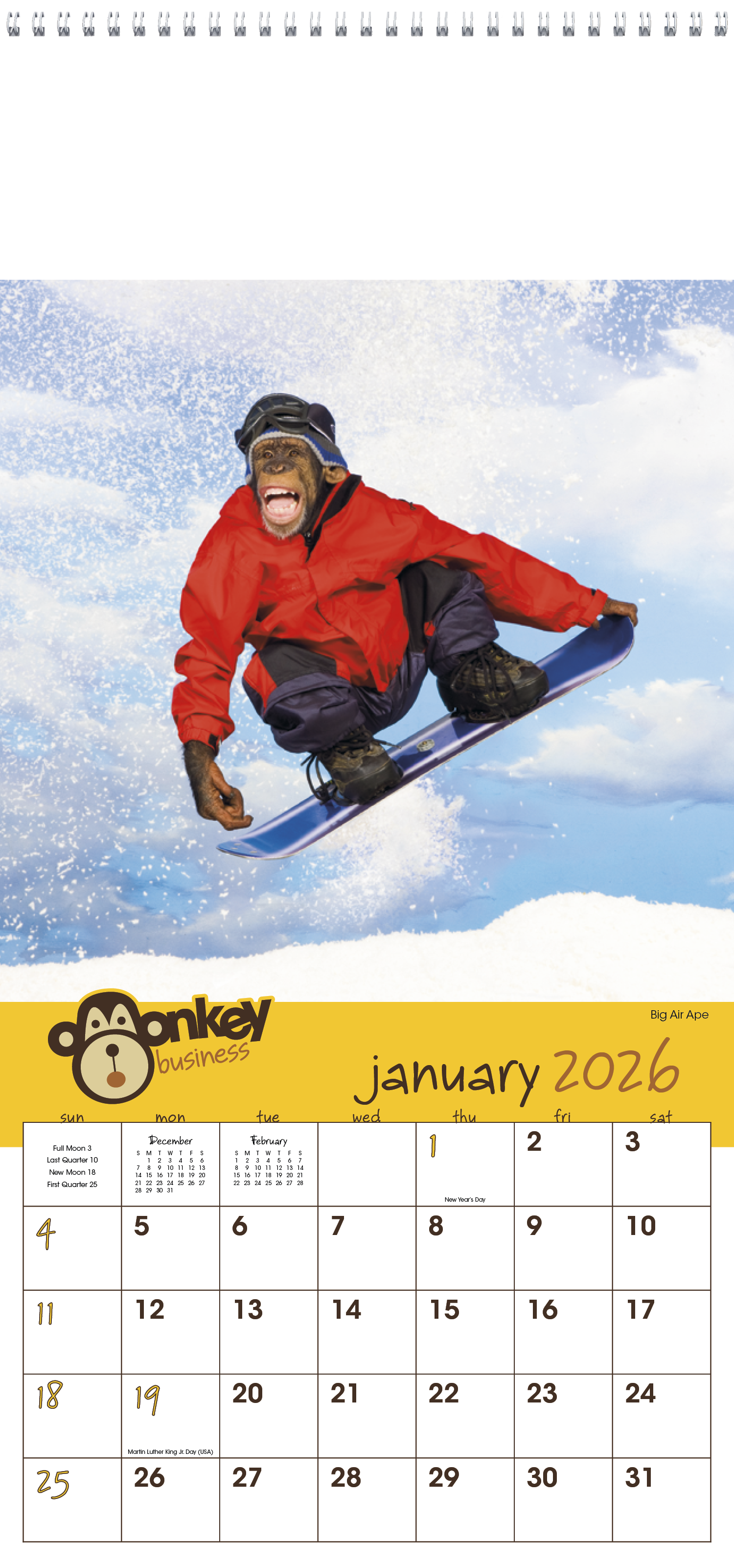 Triumph® Calendars Monkey Business Calendar 3