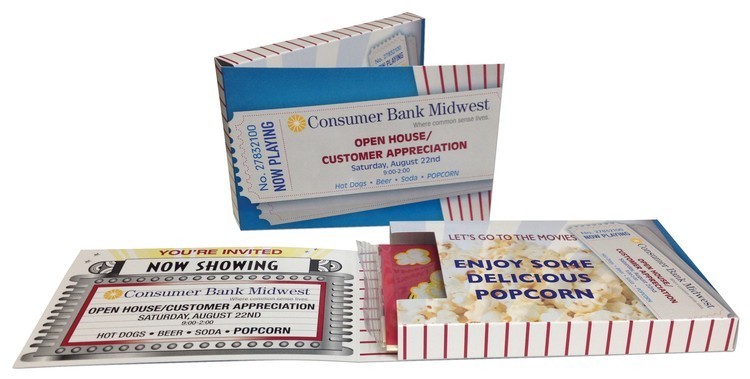 6 1/2" x 4 1/4" x 3/4" - Popcorn Mailer Pack 1