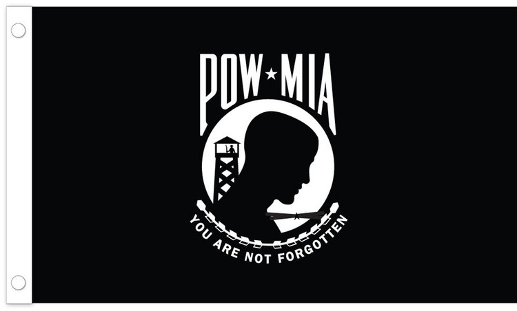 POW/MIA Flag - 4' x 6' - Single-Sided Nylon 1