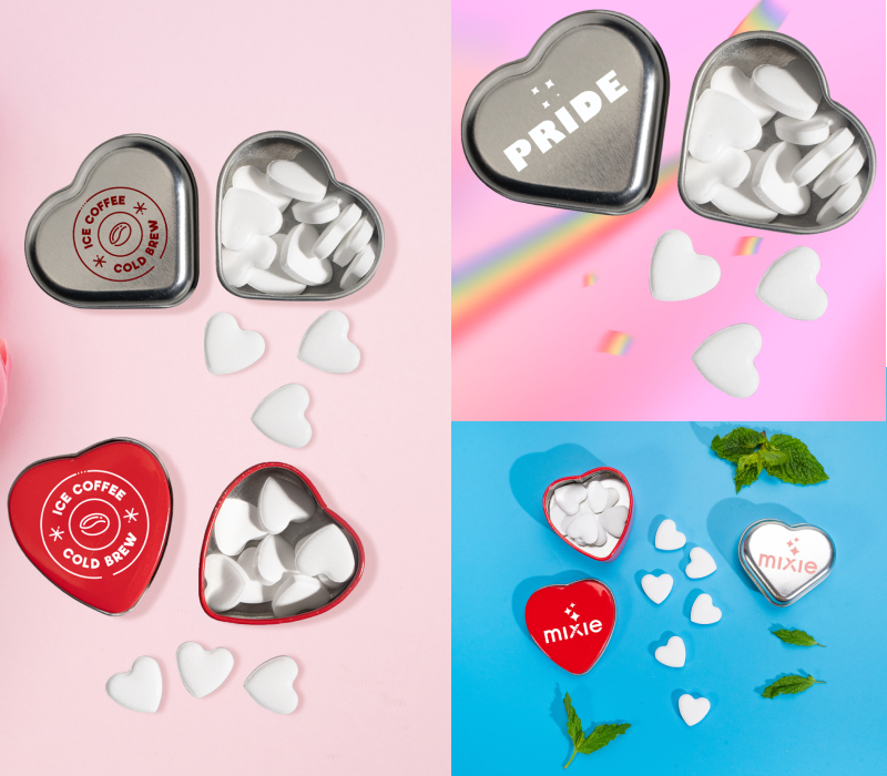 Small Heart Shaped Mint Tin, 0.46 oz 4