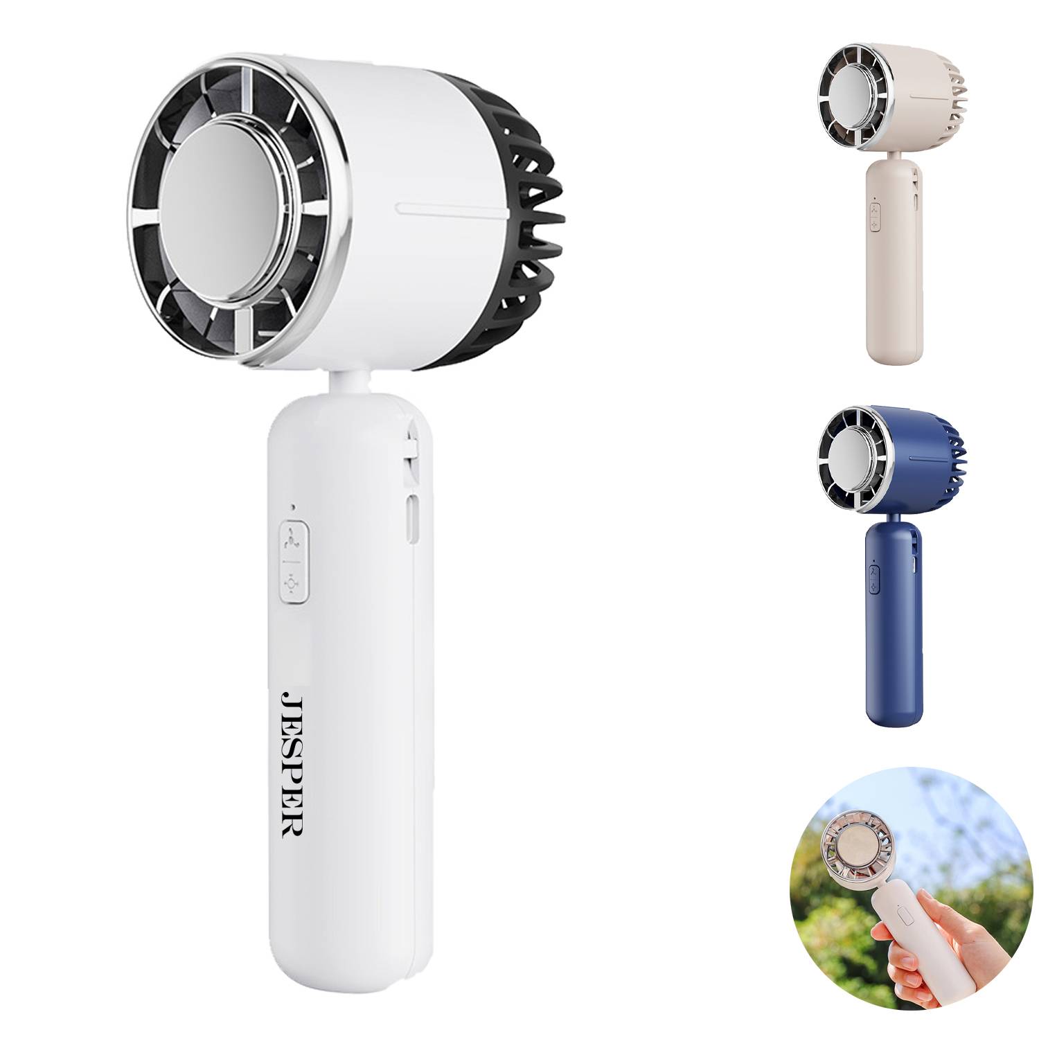 Portable Handheld Rechargeable Adjustable Turbo Mini Fan 2