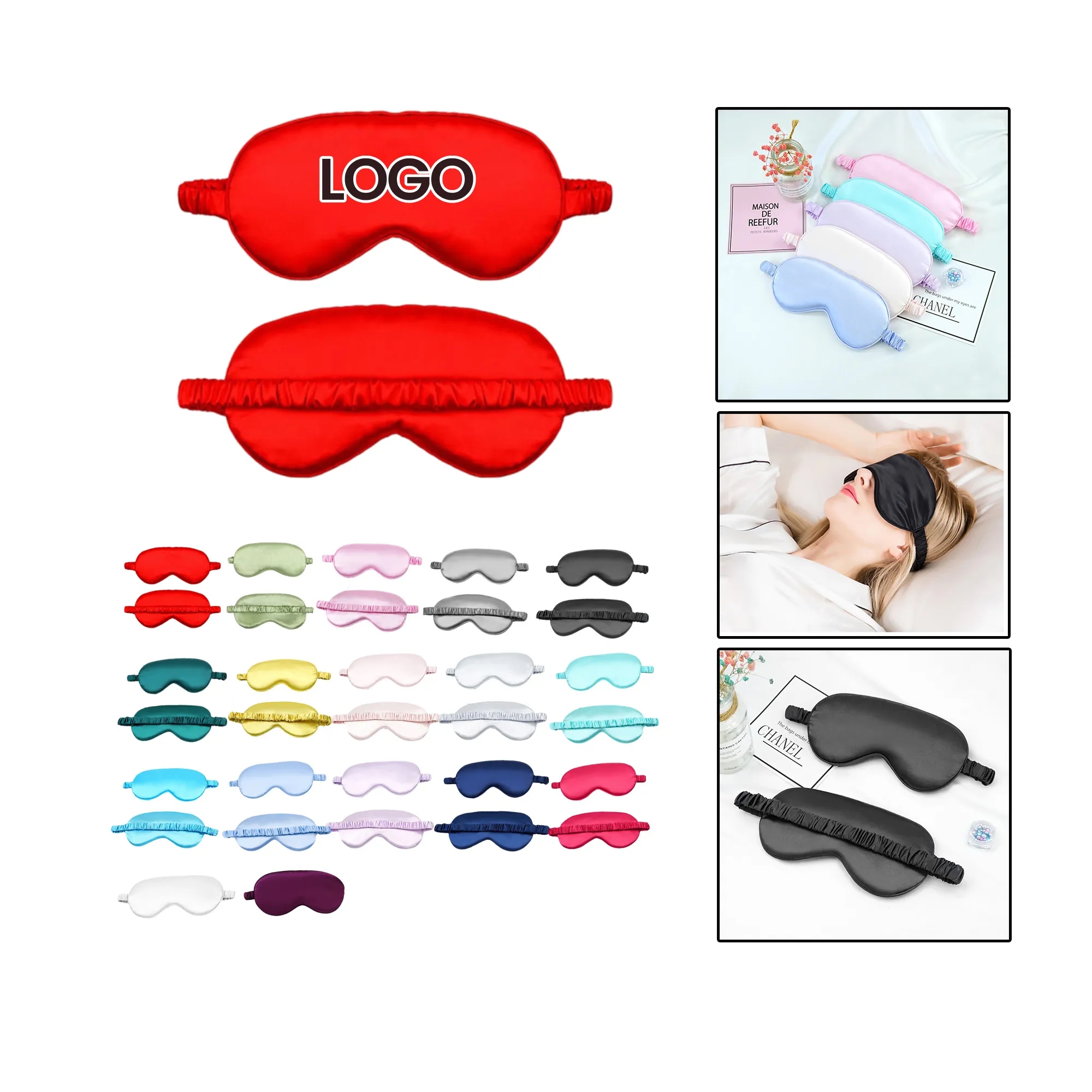 Reversible Silk Eye Mask for Sleep 15