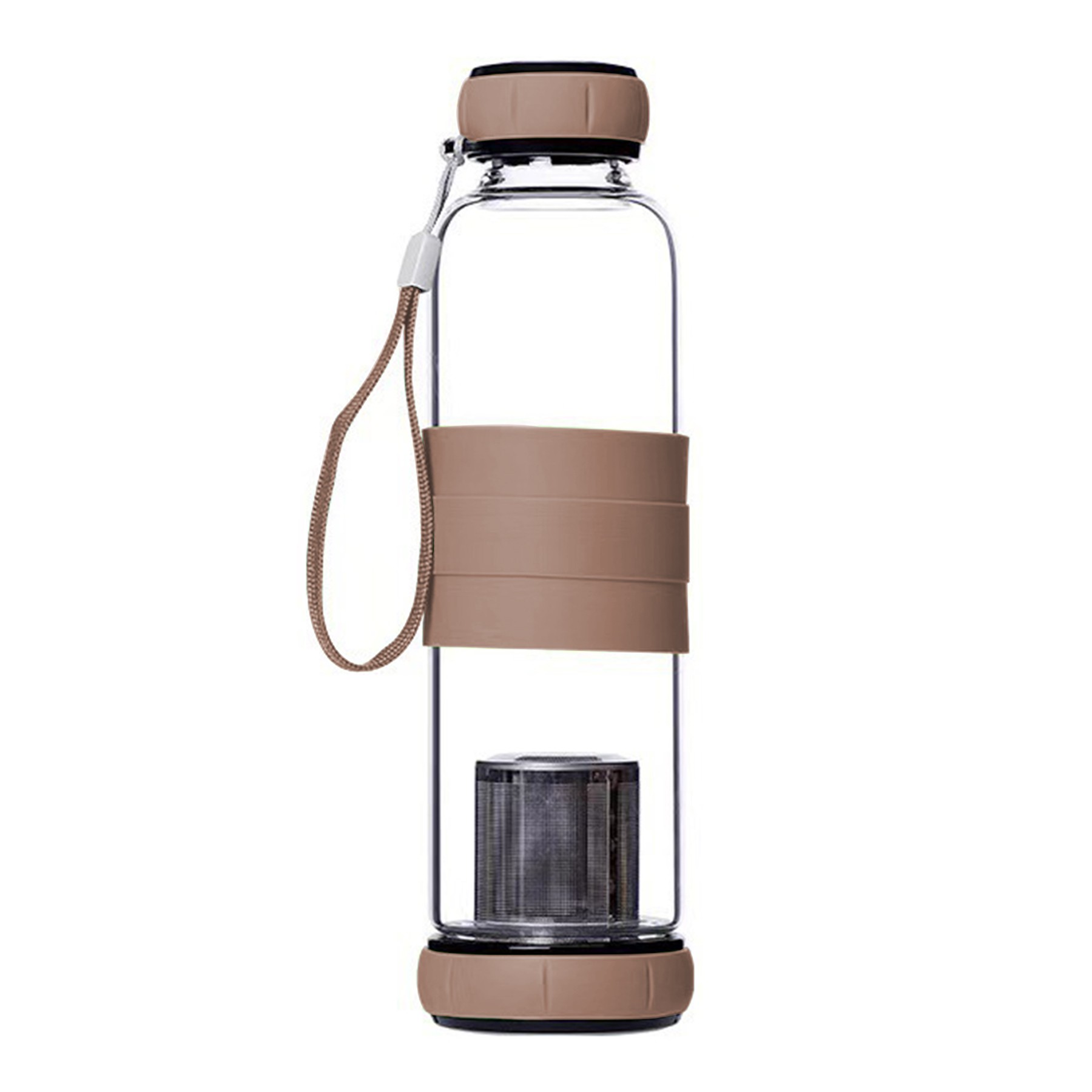 18Oz Glass Tea Bottle W/ Infuser 7