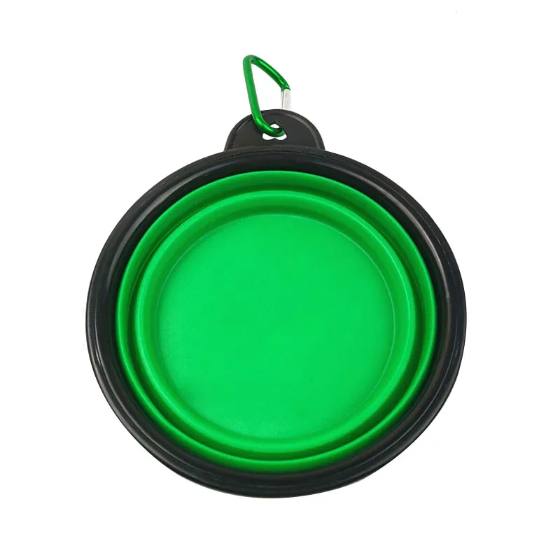 Full Color Outdoor TPE Rubber Dog Bowl 5"L x 3.5"W x 2"H 4