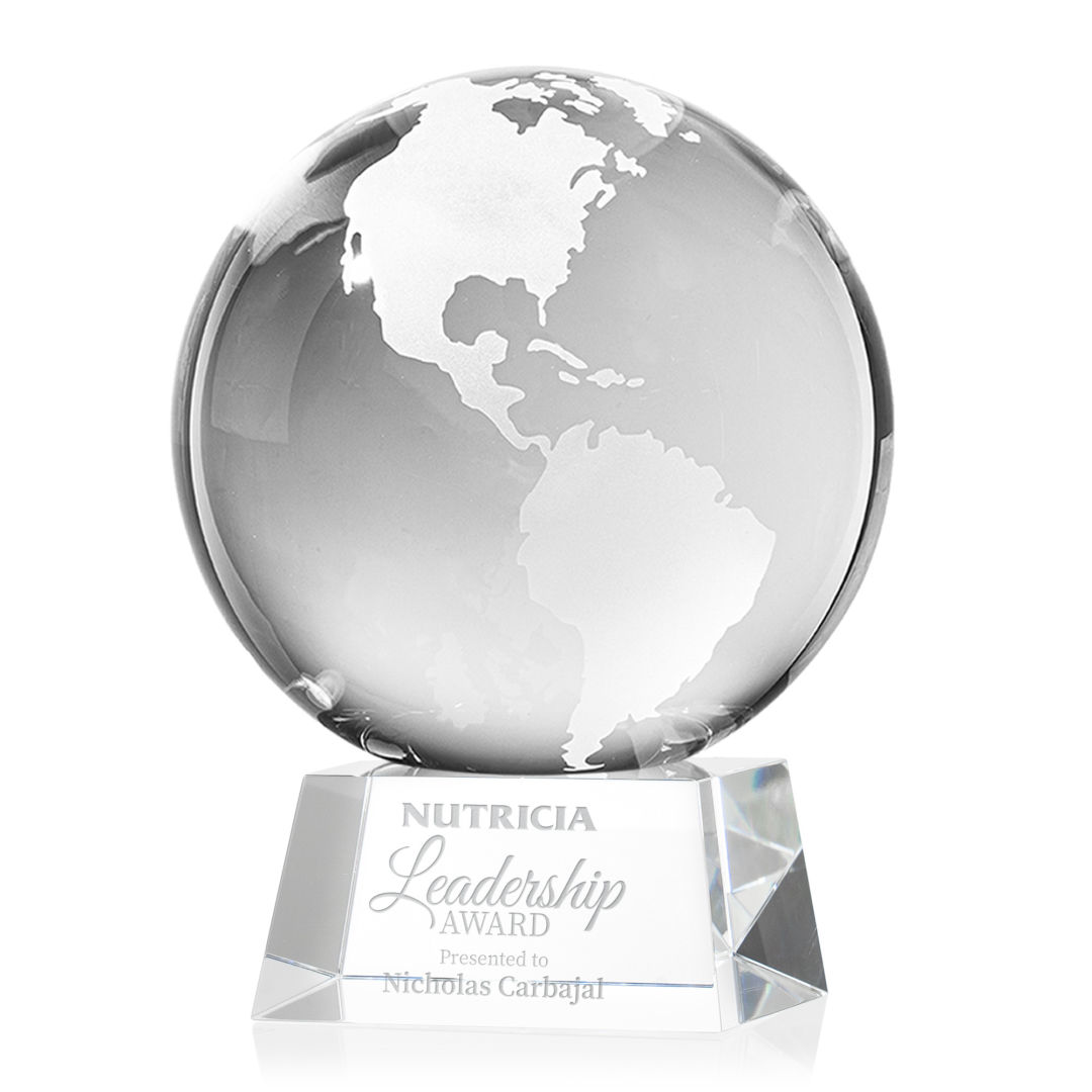 Globe Award on Robson Base - Clear 7