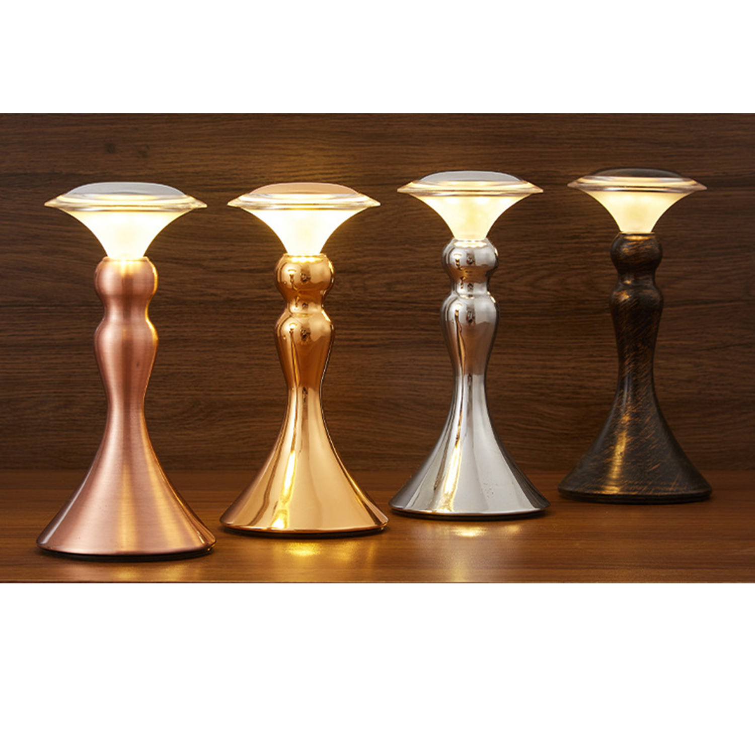 Metal Table Lamp Eye-Caring Rechargeable 3