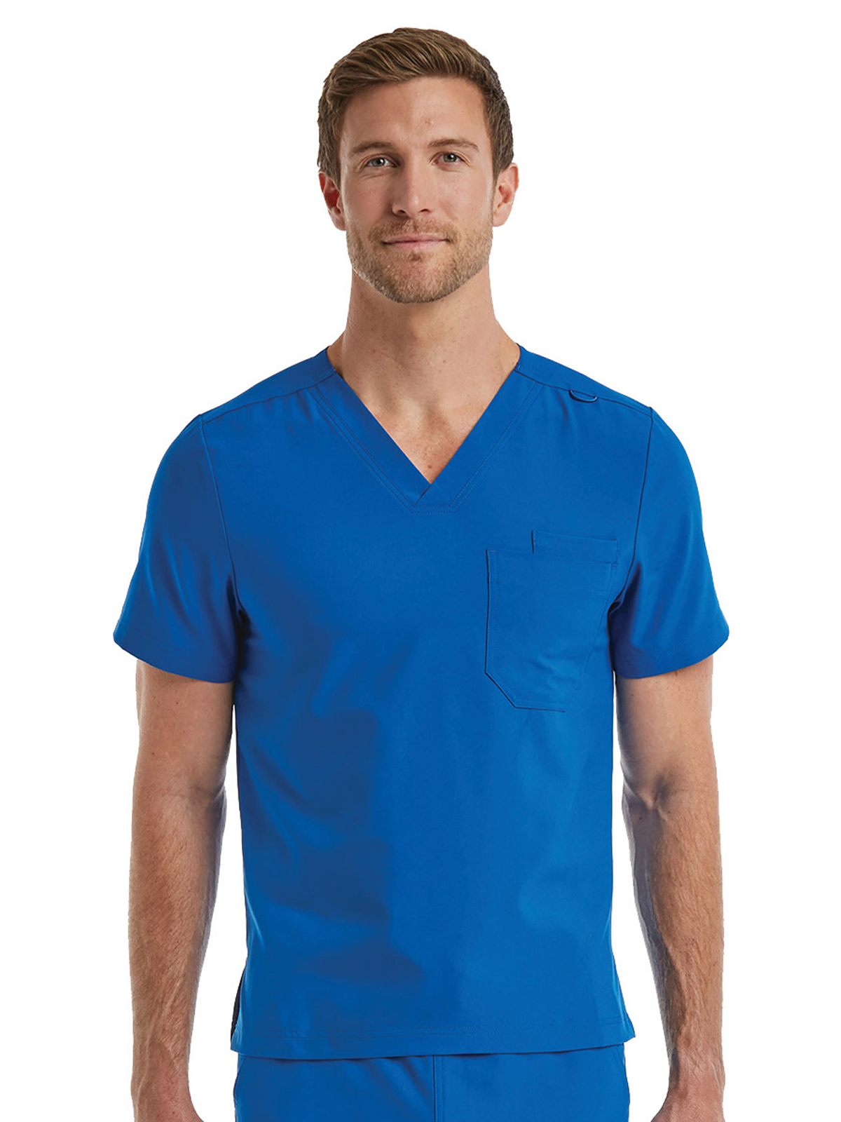 ScrubJoy Fit-4-All - Unisex One-Pocket V-Neck Top 1