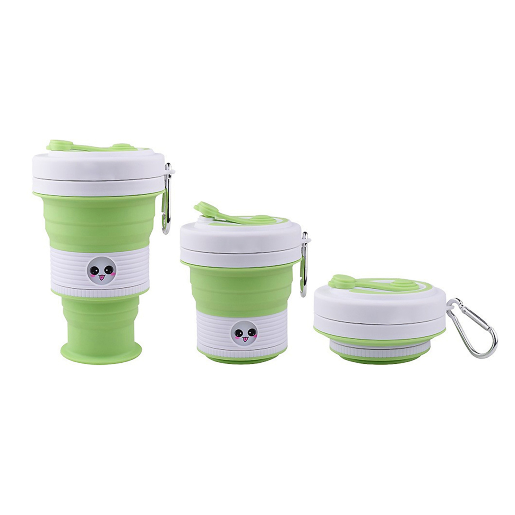 Collapsible Silicone Emoji Travel Cup 3