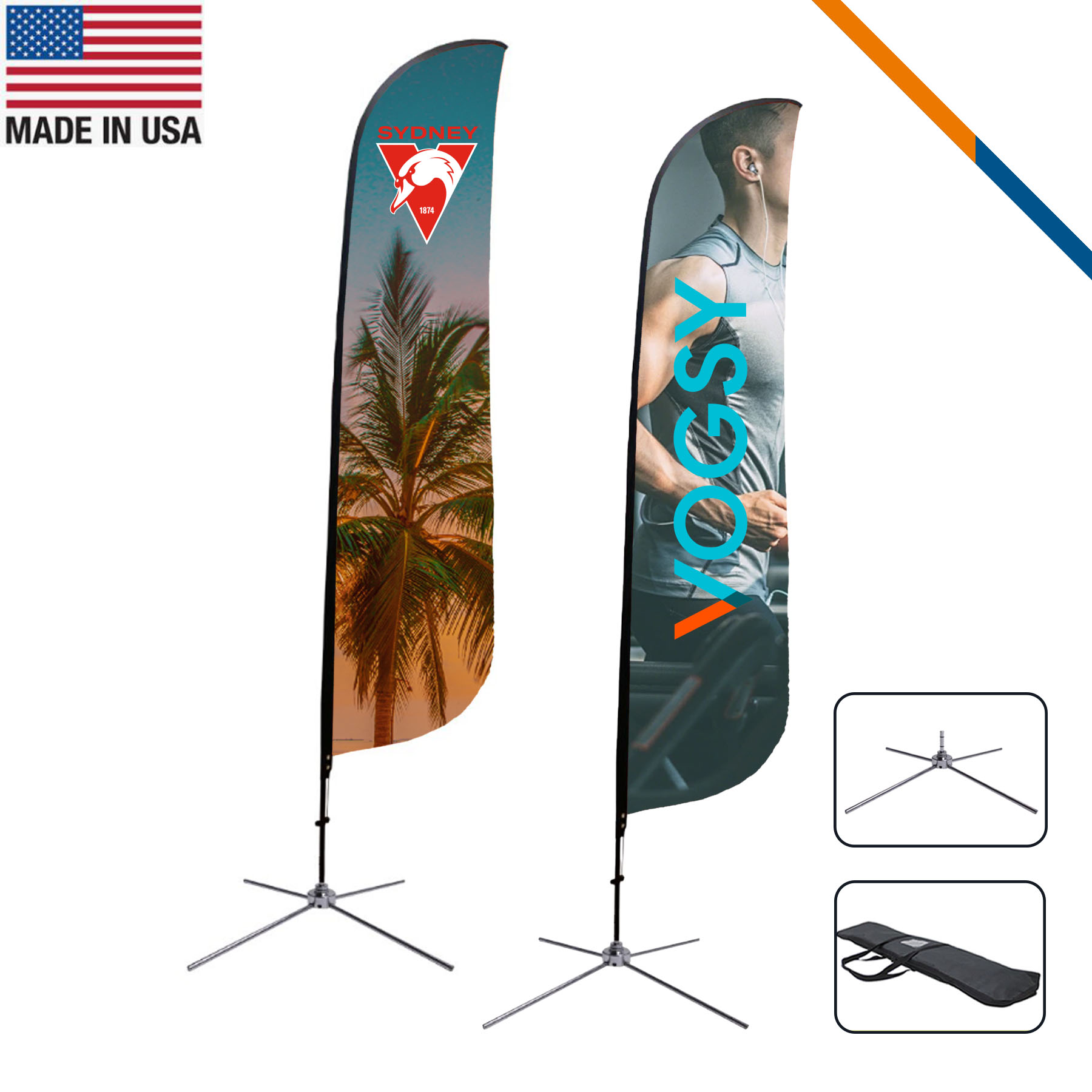 16.5' Cancer Single-Sided Feather Flag 8
