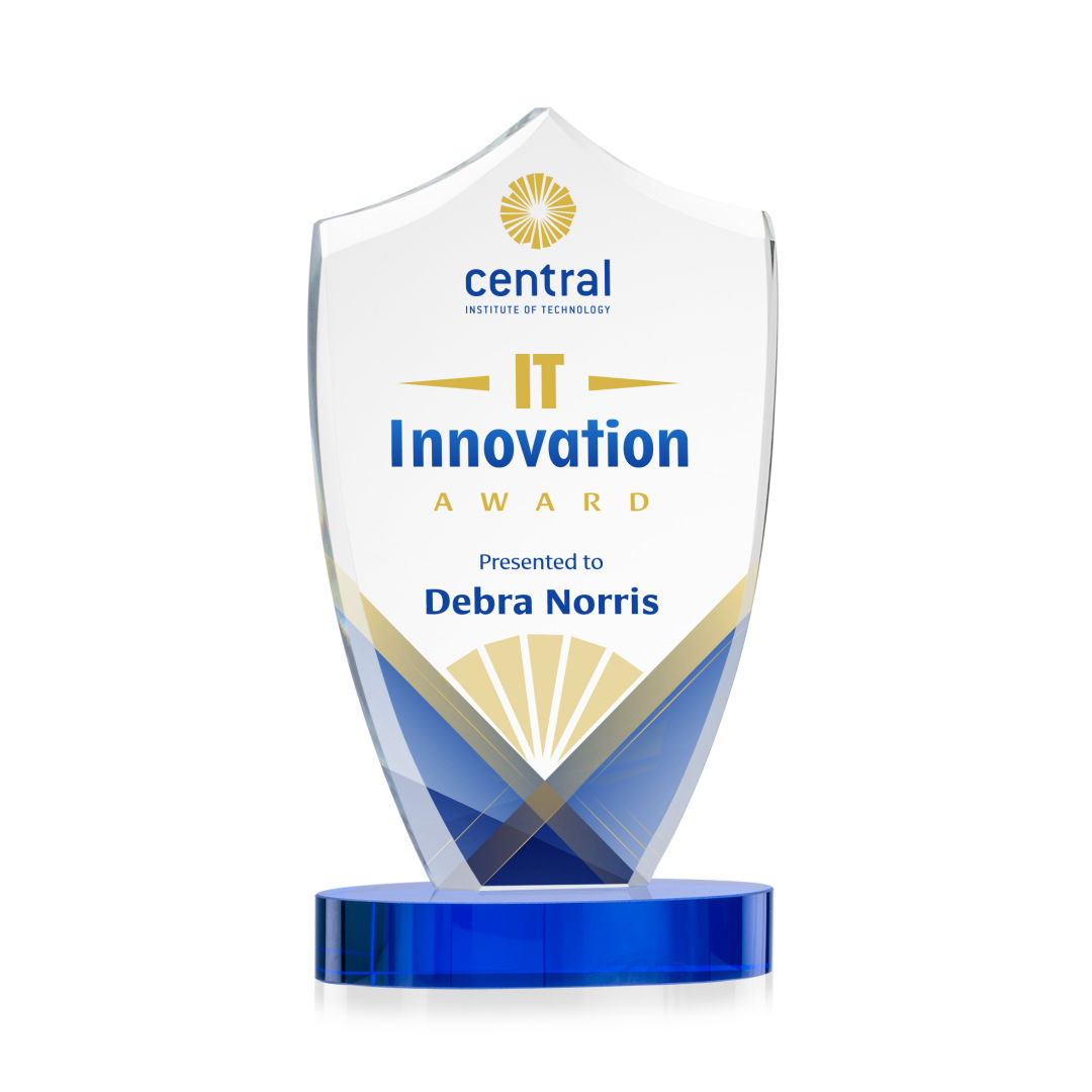 Skylark Shield VividPrint™ Award - Blue 7