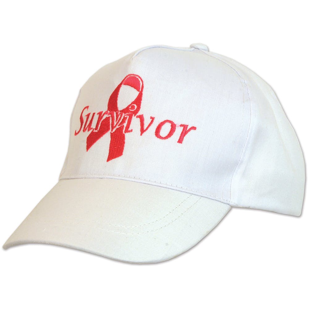 Breast Cancer Survivor Caps - Pink & White 1