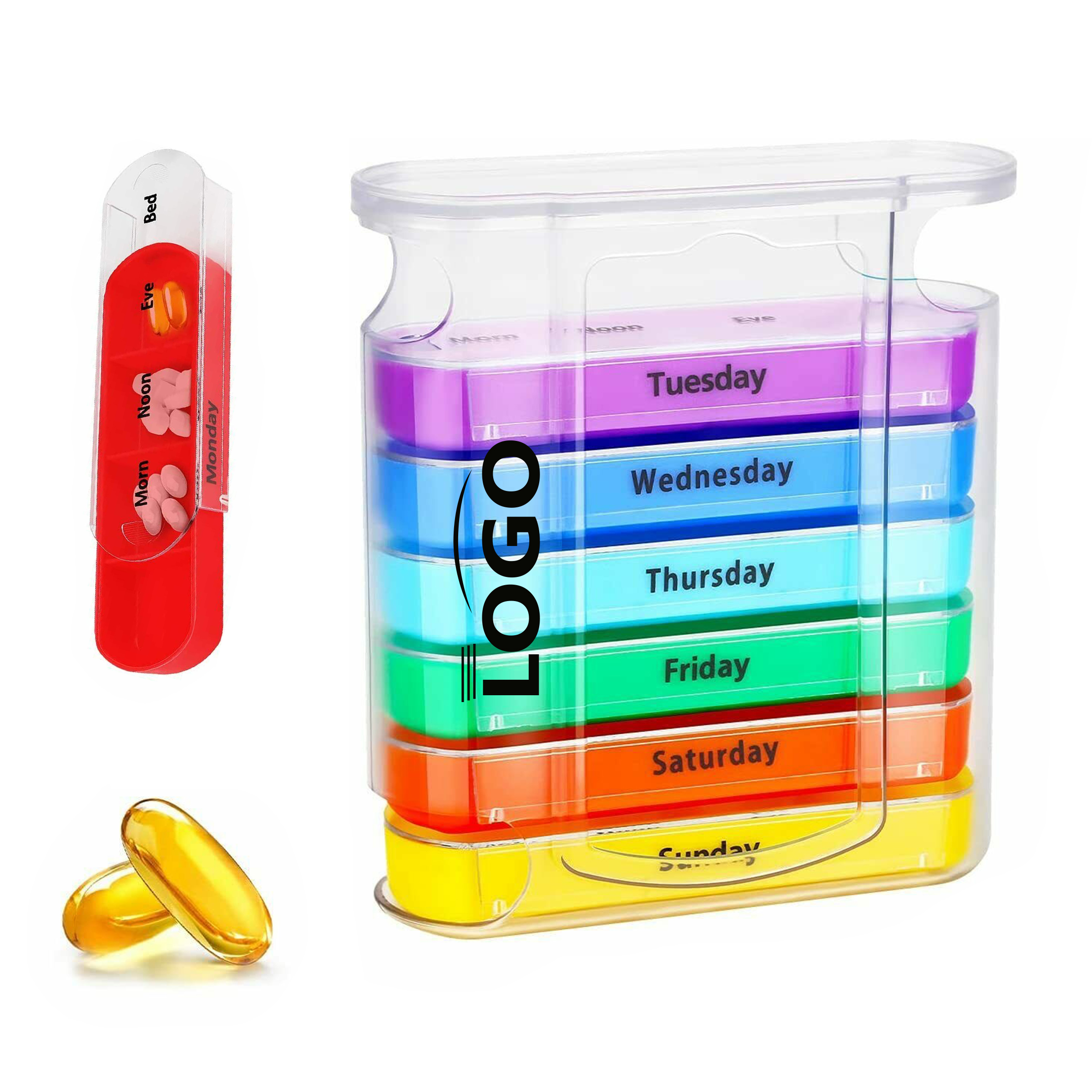 7-Day Pill Box ?C Compact Weekly Storage Solution 2