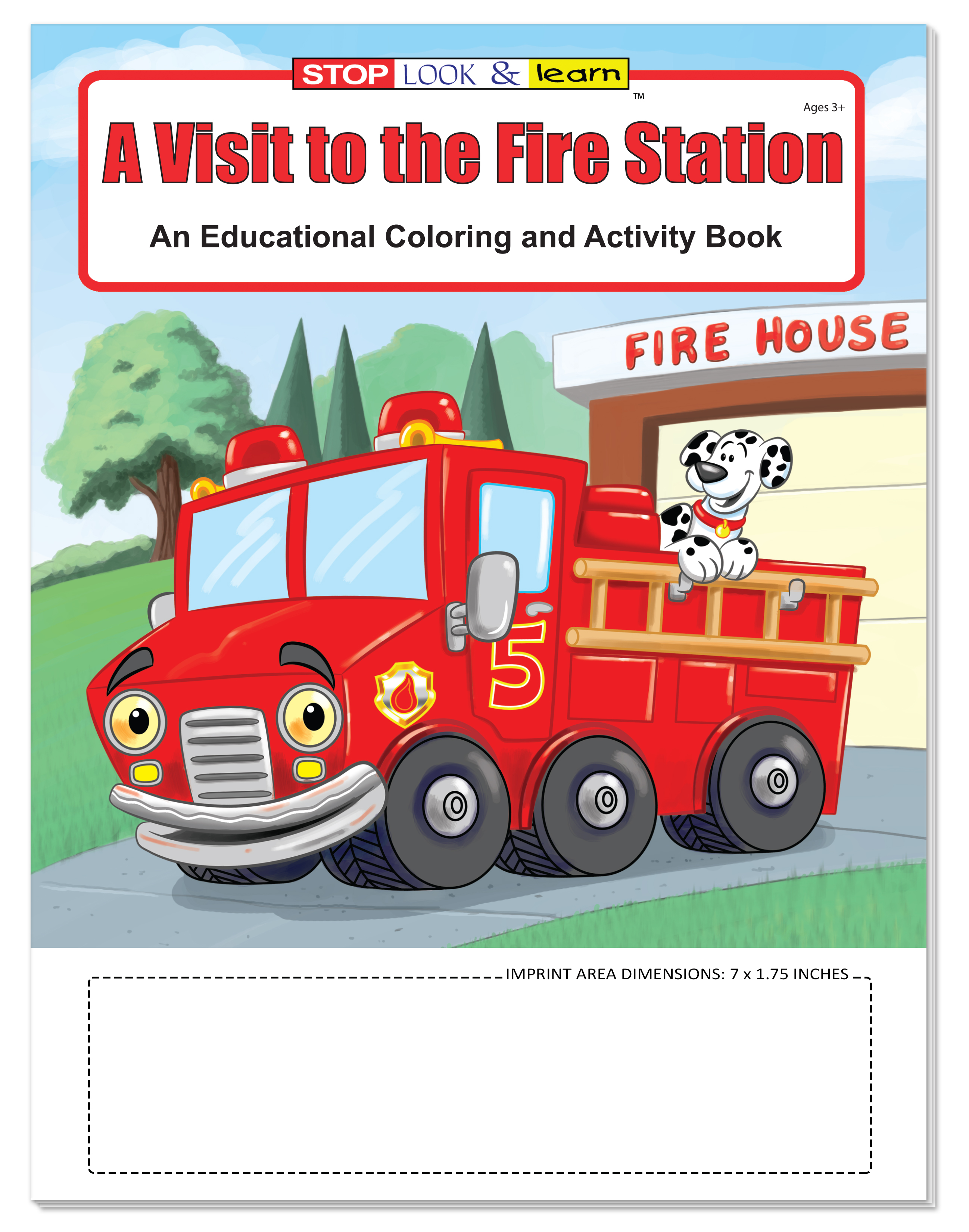 COLORING BOOK - A Visit to the Fire Station Coloring & Activity Book 3
