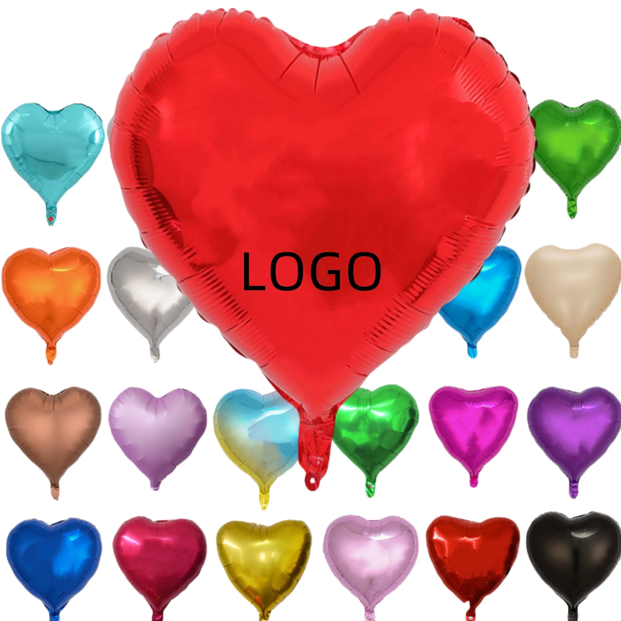 18-inch Heart-shaped Aluminum Film Balloon 1