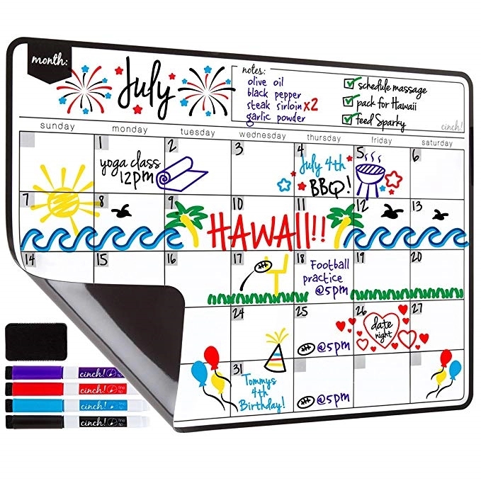 Smart Magnetic Dry Erase Calendar 4