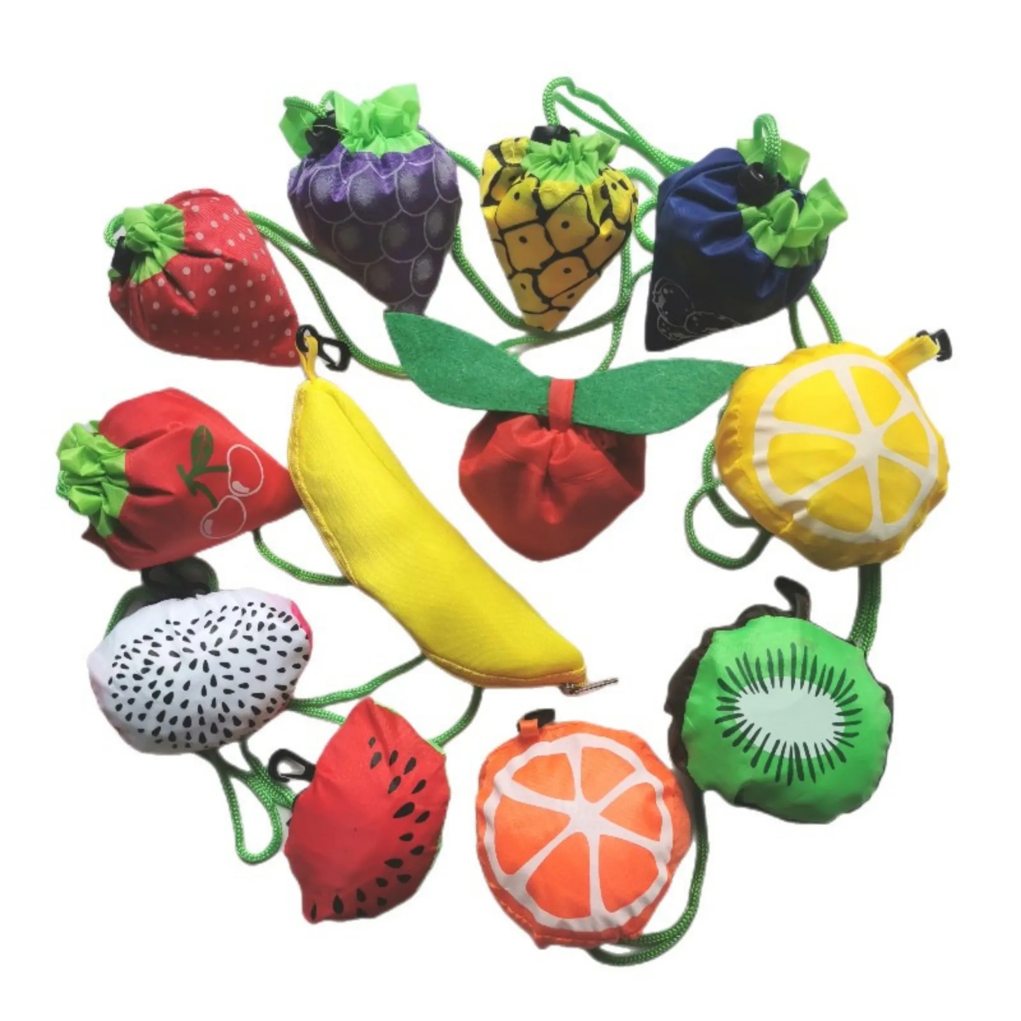 Reusable Grocery Bags Foldable Strawberry With Handle 13