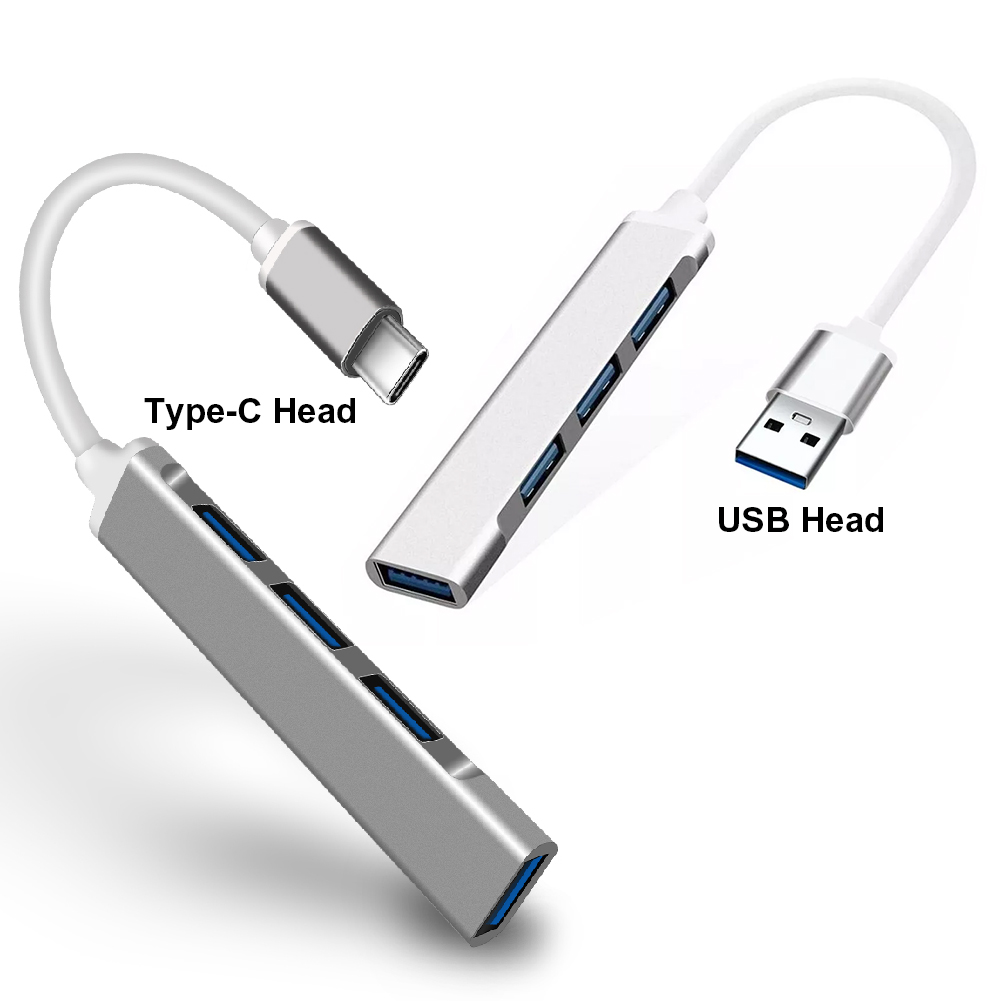 Ultra-Slim Type-C USB 3.0 Hub with 4 Ports – Compatible with MacBook 6