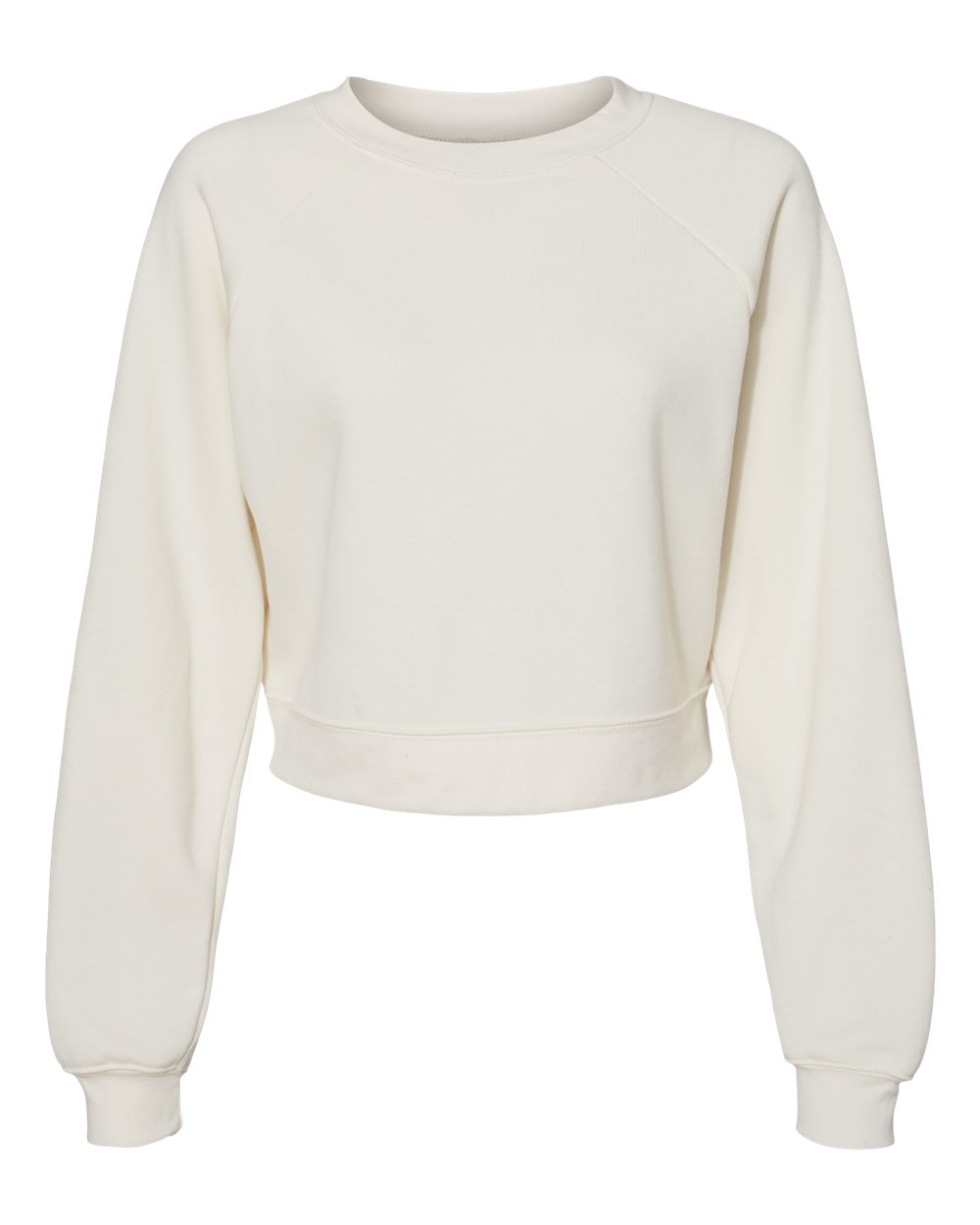Women's Crop Raglan Crewneck Sweatshirt - 7505 21