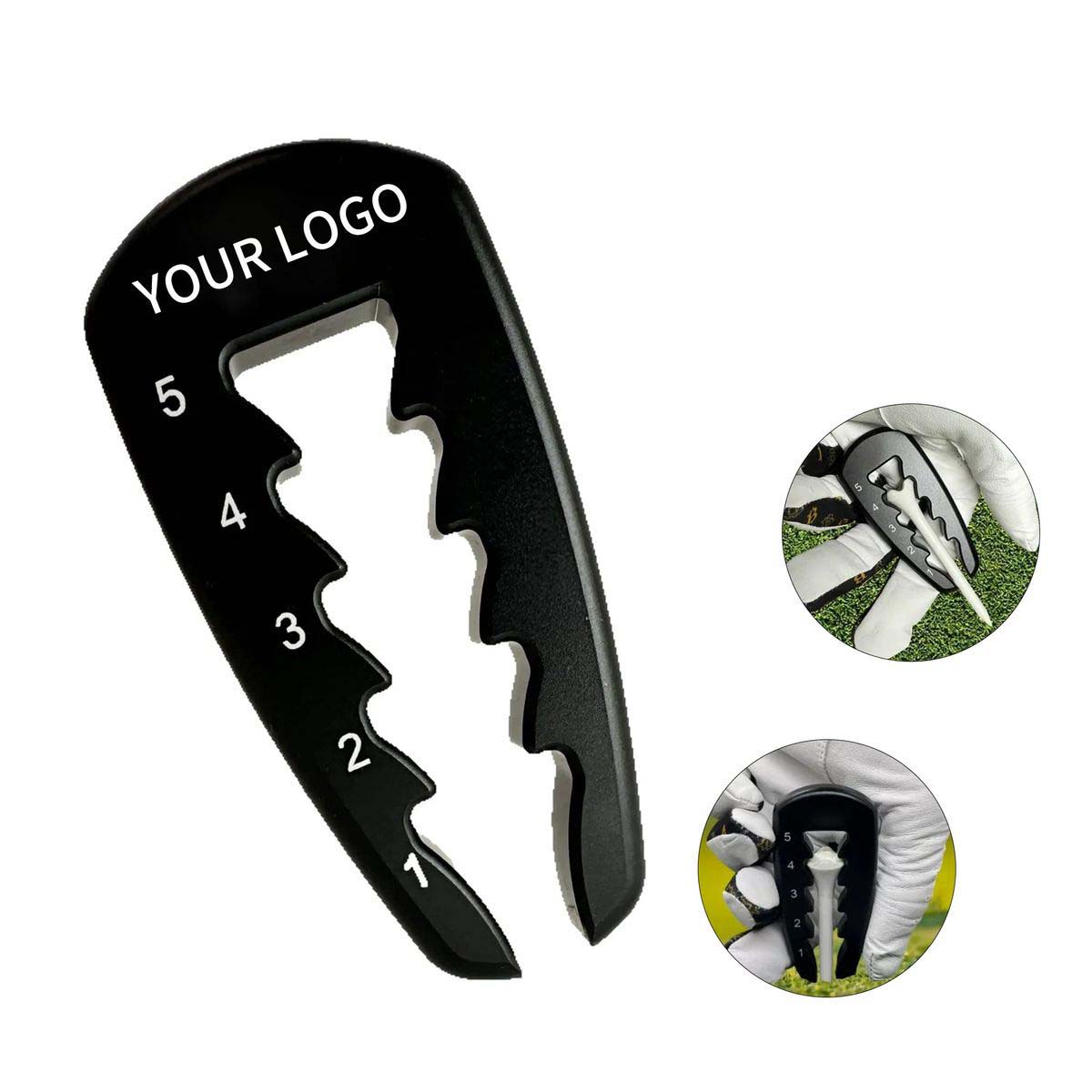 Golf Tee Height Tool Adjustable for Training 2