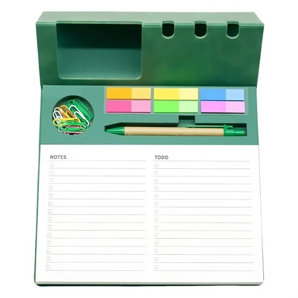 PU Leather Magnetic Notepad - Multifunctional Design 5