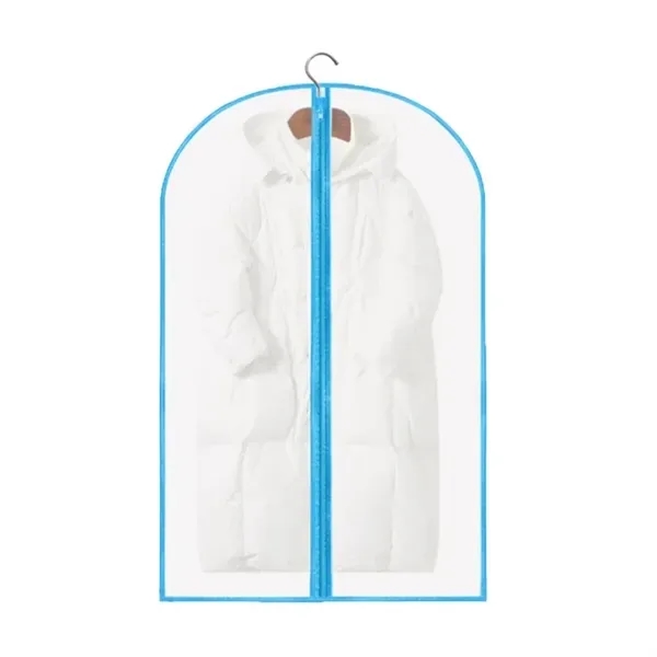 Clear Zippered Garment Bag with Suit and Clothes Protector 7