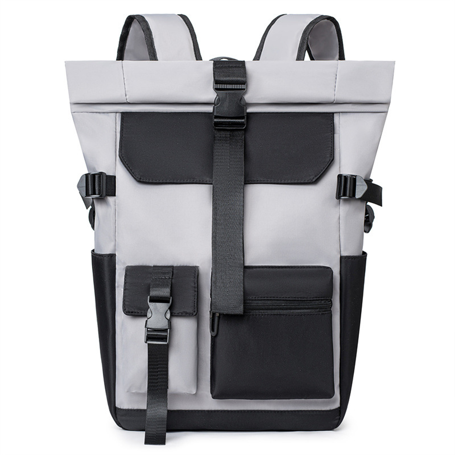 Oxford Roll Top Laptop Backpack 5