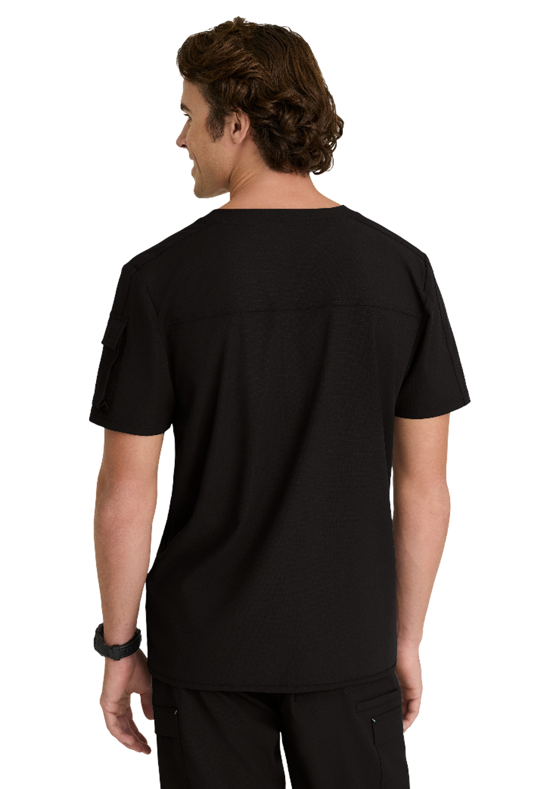 Skechers Ripstop Collection - Men's Three-Pocket Round Neck Station Scrub Top 5