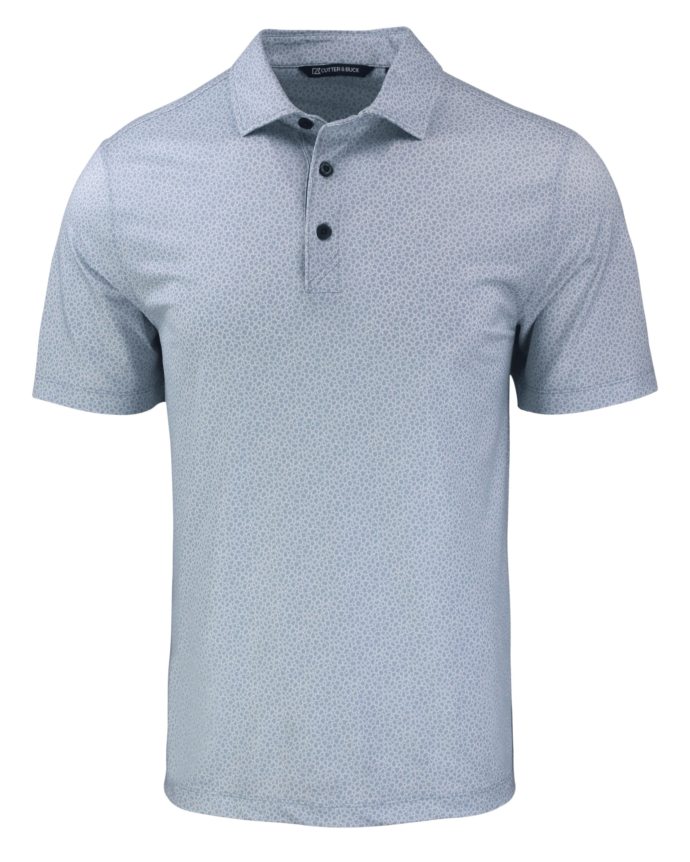 Cutter & Buck Pike Recycled Pebble Print Mens Polo 20
