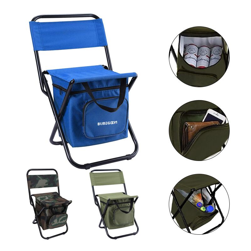 3 in 1 Foldable Camping Fishing Beach Chair with Cooler 2