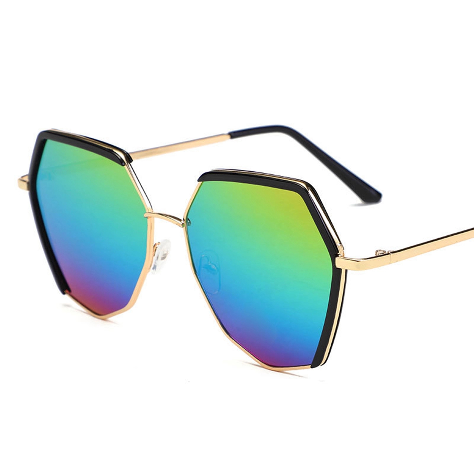 Polygon Frameless Big Frame Sunglasses 8