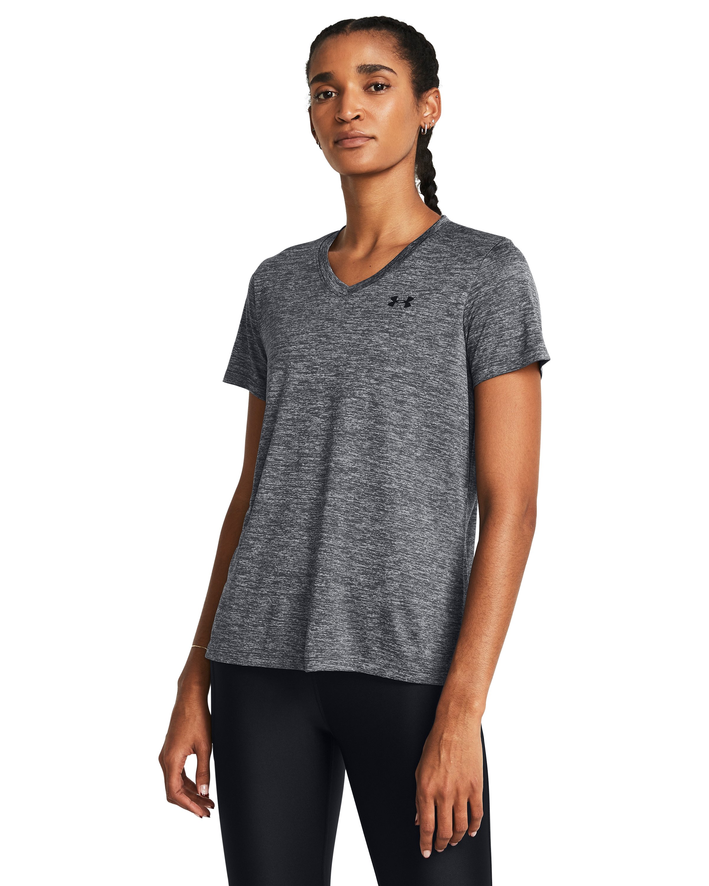 UA Tech Twist Women's V-Neck Short Sleeve 11