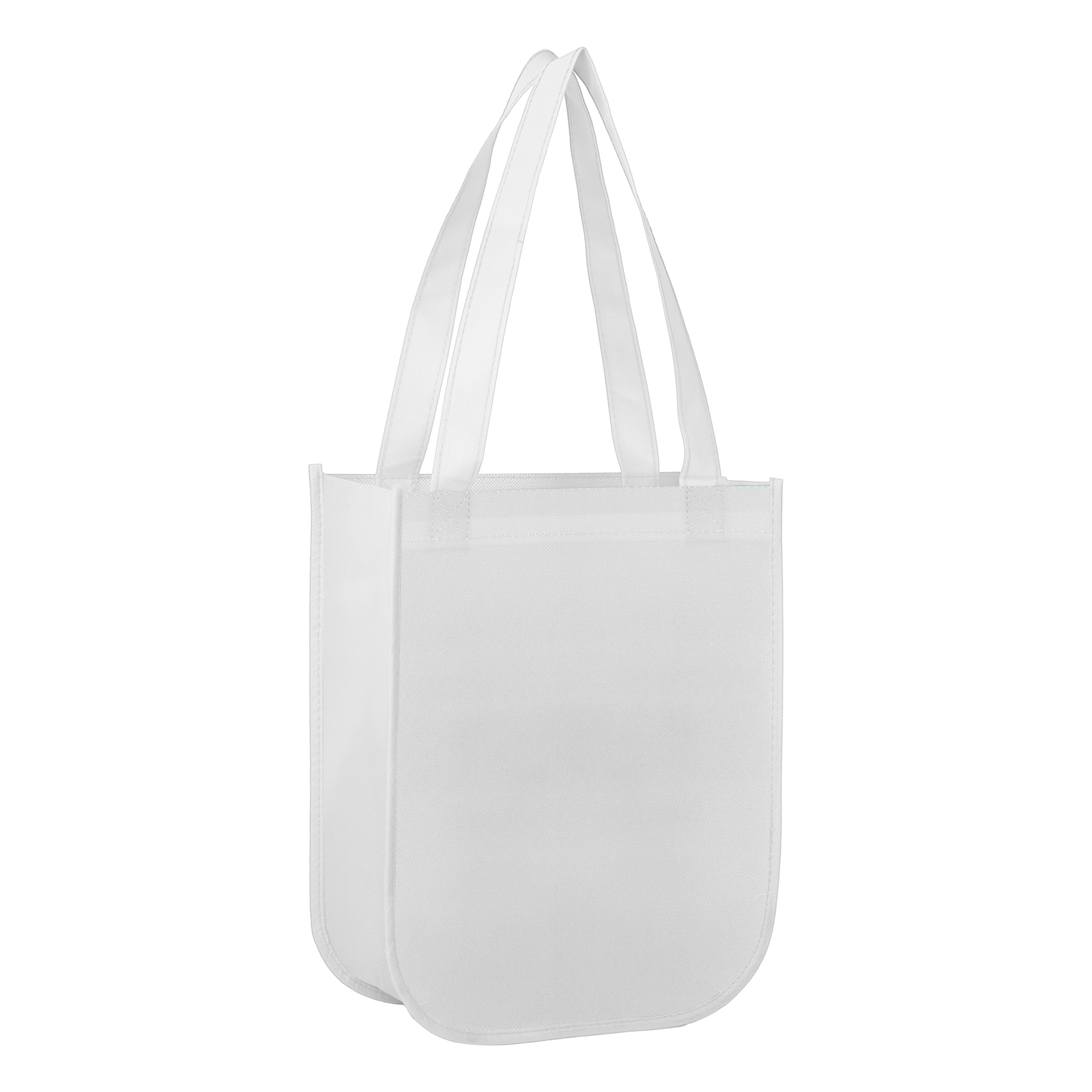 Small Laminated Curved Bottom Non-Woven Gift Bag - Ocean 3