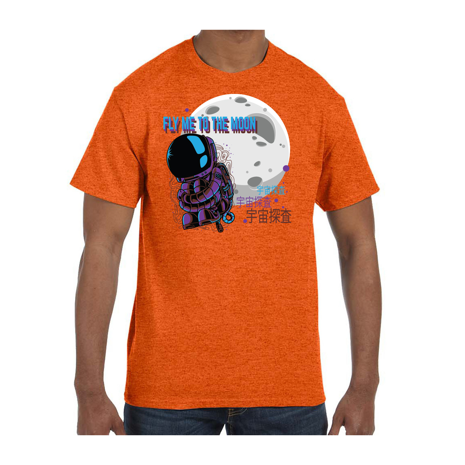 Gildan™ 5.3 oz Cotton Pre-Shrunk T-Shirt (Full Color Imprint) 4