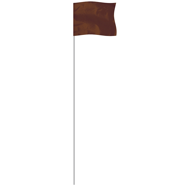 Brown 4" x 5" Marker Flag on a 21" Wire 2