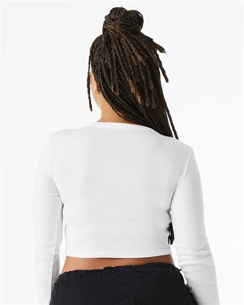 Women's Micro Rib Long Sleeve Baby Tee - 1501 2