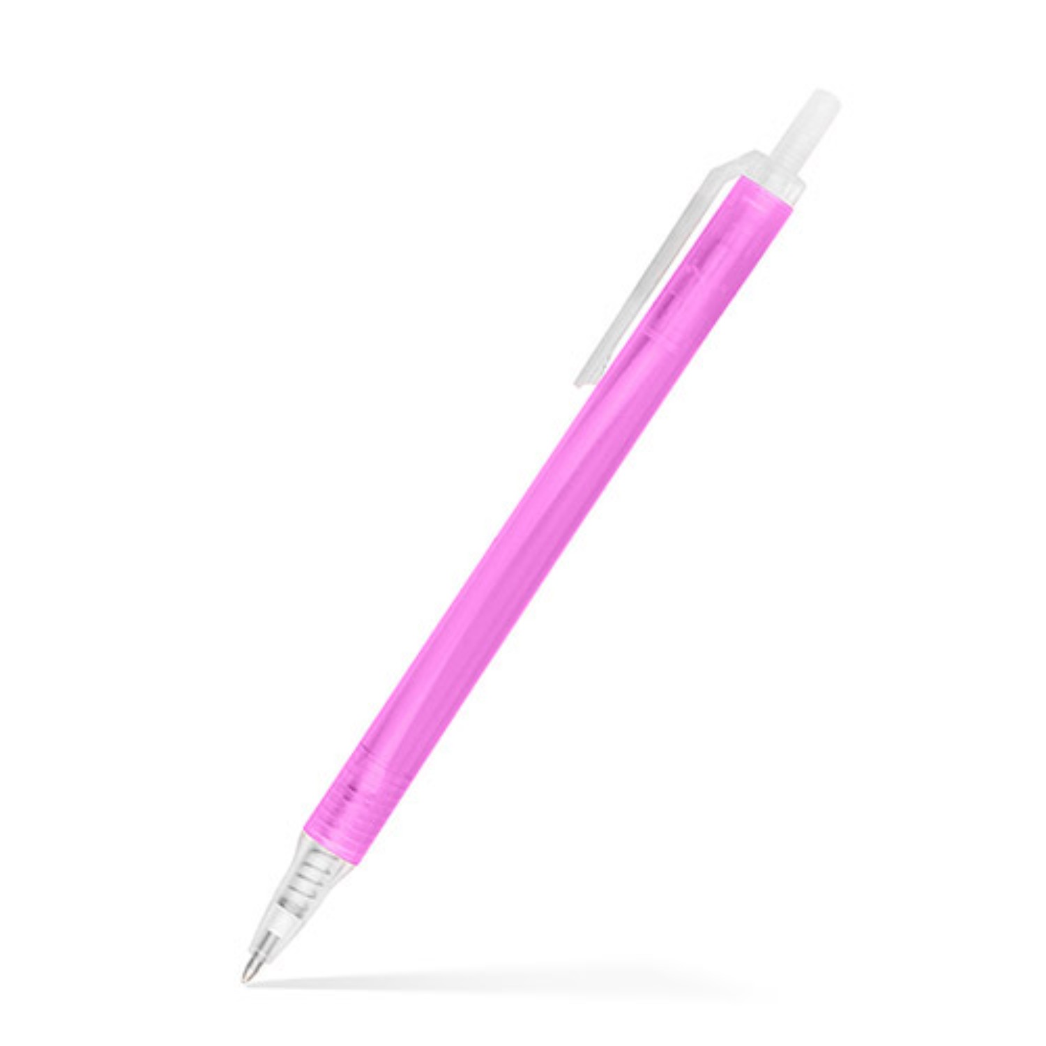 Amber Frosted Translucent Stick Click Pen 11