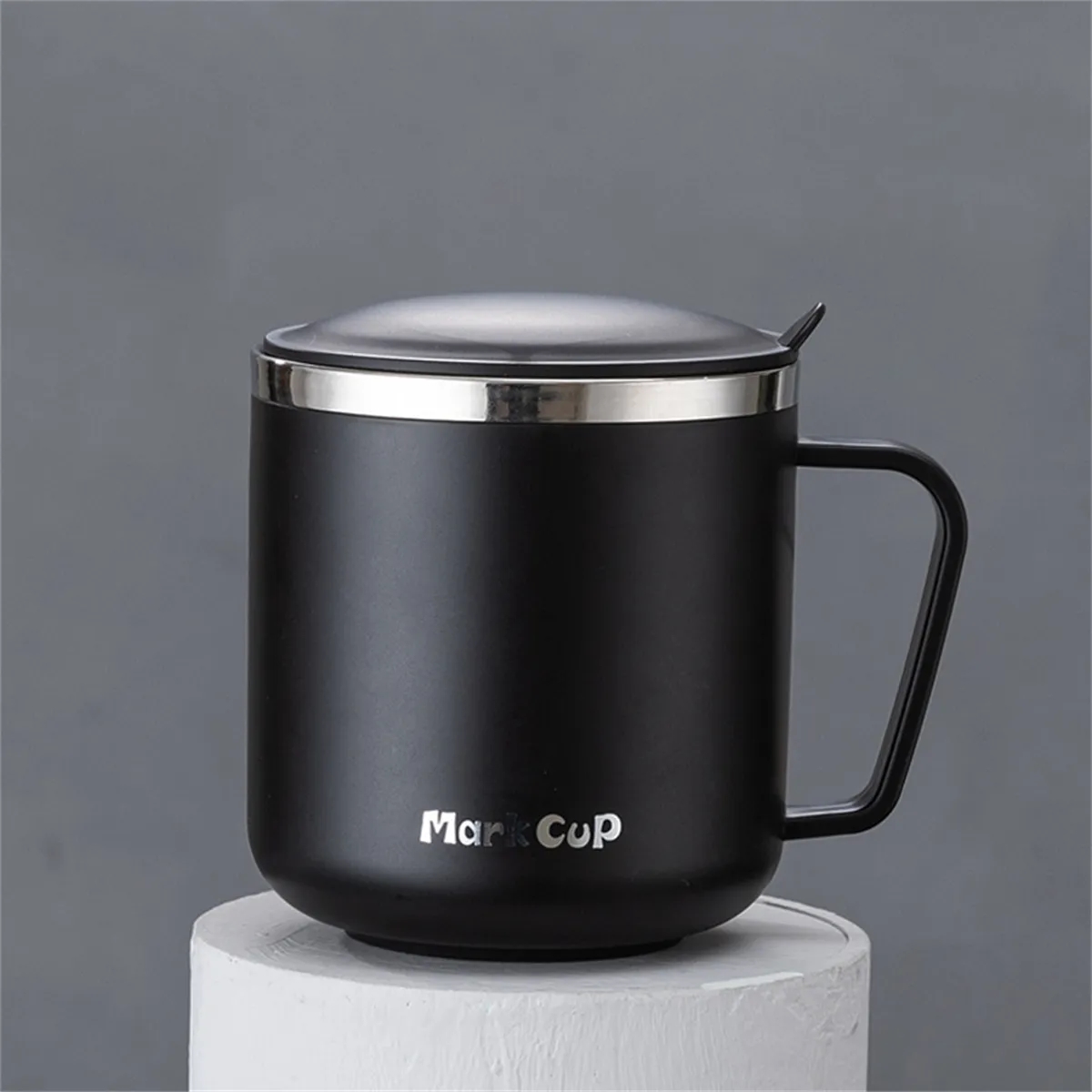 13 oz Insulated Coffee Mug with Handle and Lid 6