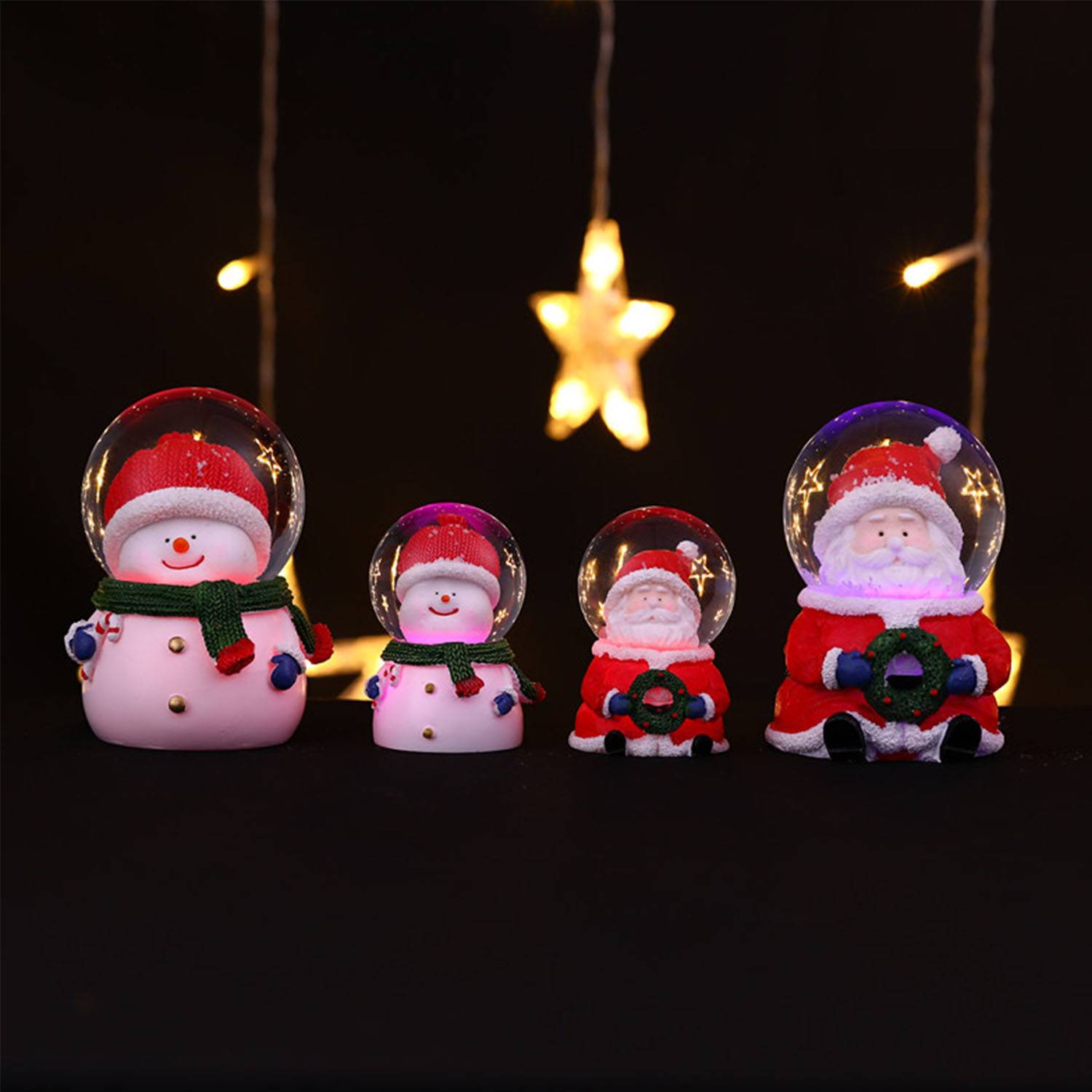 Santa Claus resin crystal ball decoration 4