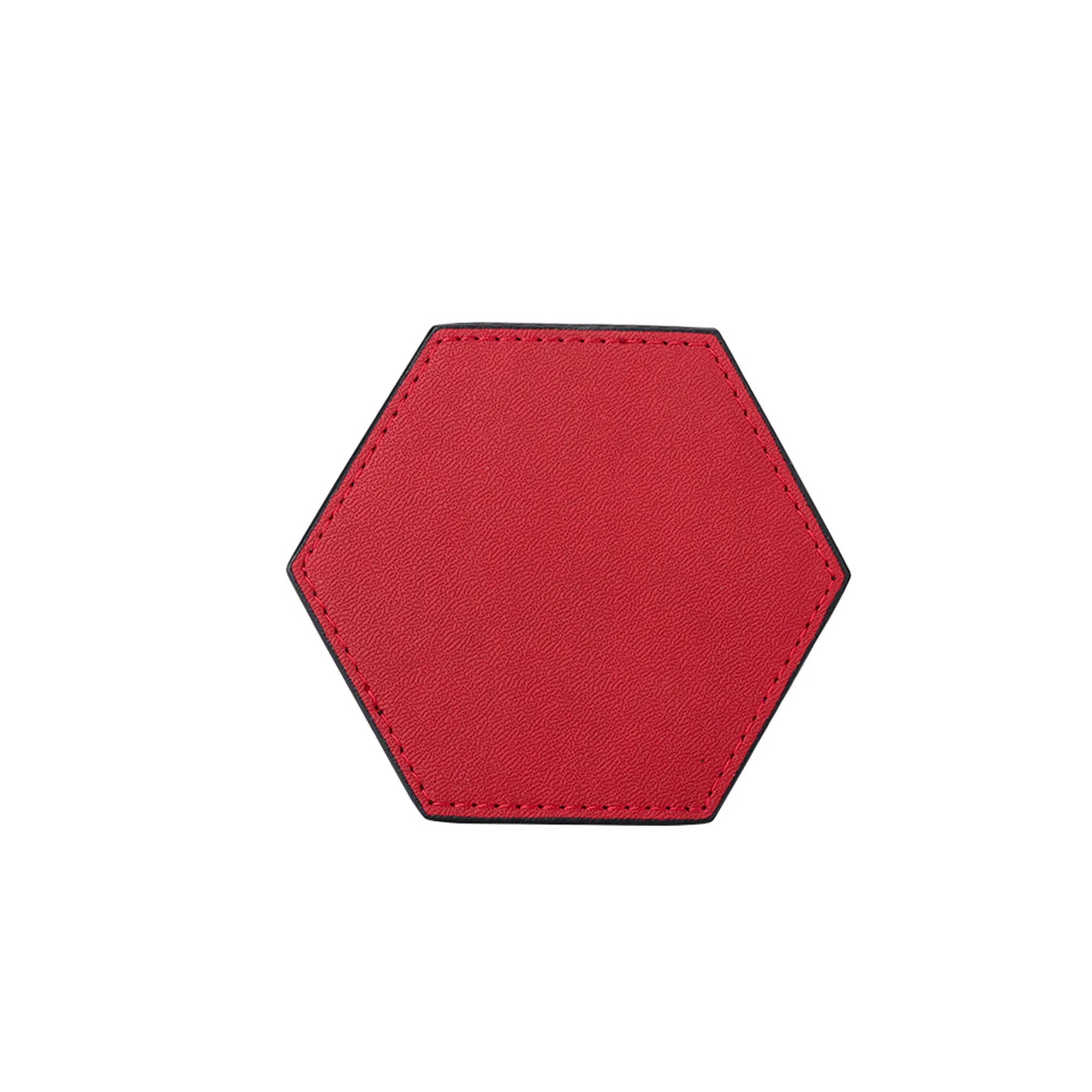 PU Leather Insulated Pentagon Coaster MOQ50pcs 3