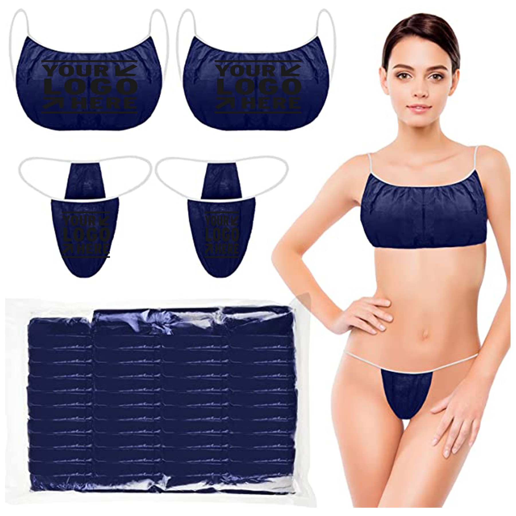 Disposable Bras and Panties Women Disposable Underwear 2