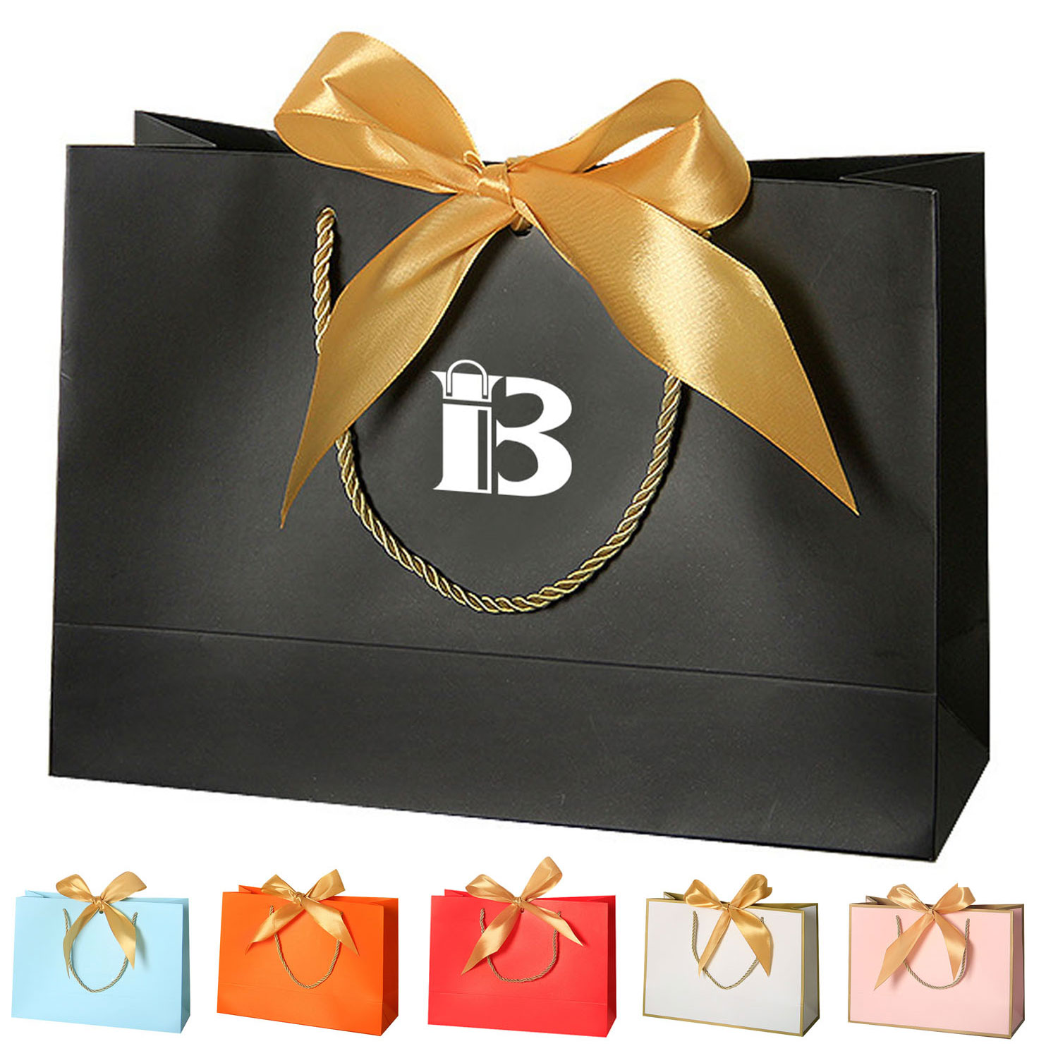 Waterproof Bow Thick Paper Gift Bag