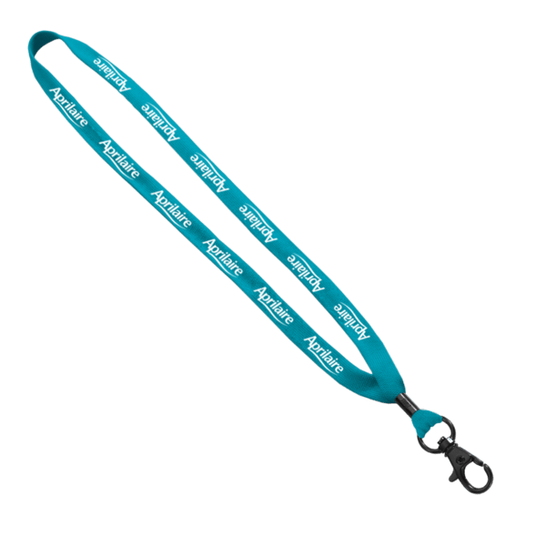 5/8" Polyester Shoelace Lanyard with Metal Crimp & Split-Ring 54