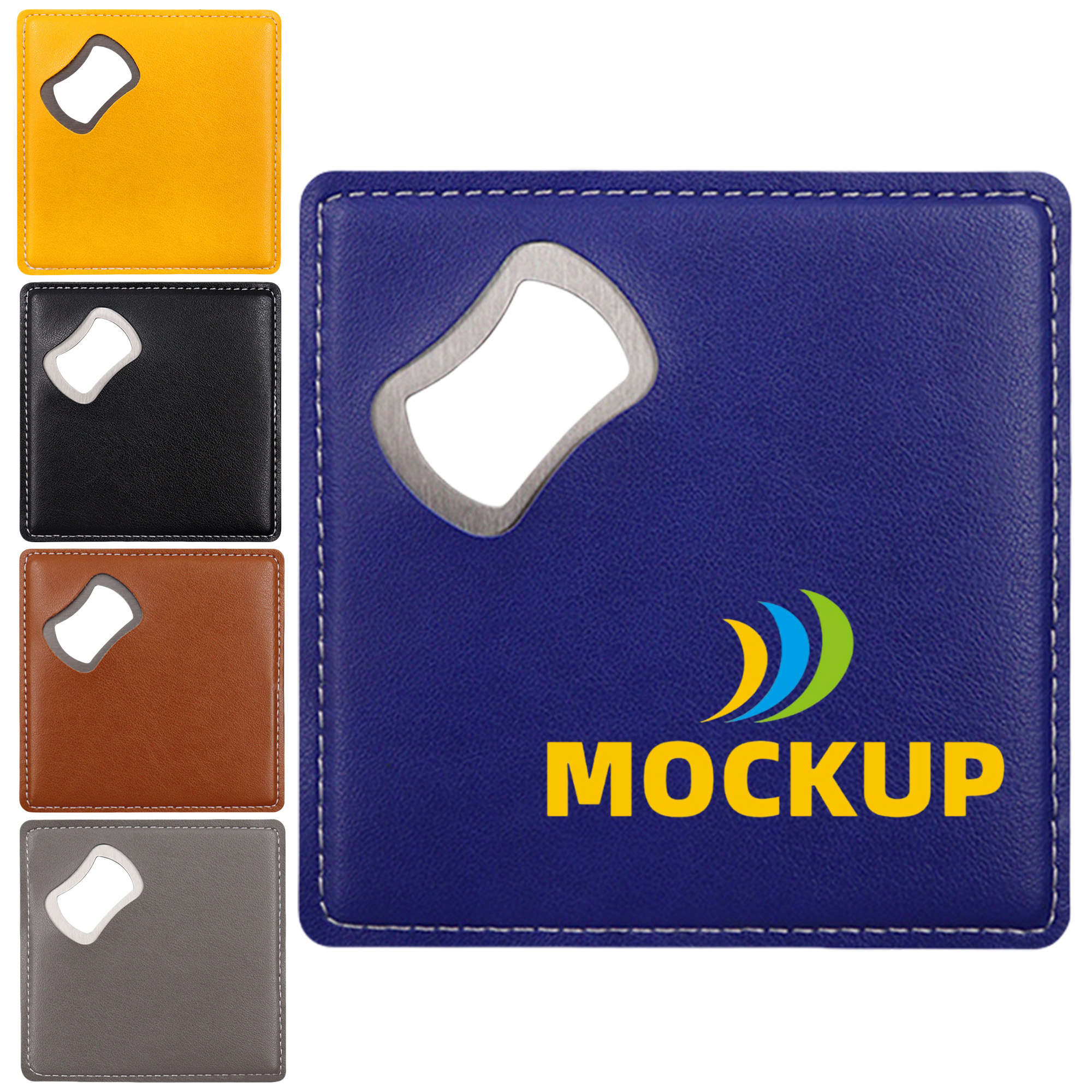 Dual Function Square Leather Opener 3