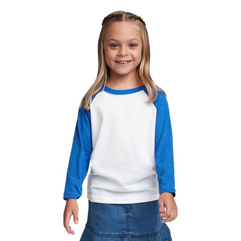 Next Level Apparel Youth CVC 3/4-Sleeve Raglan 20